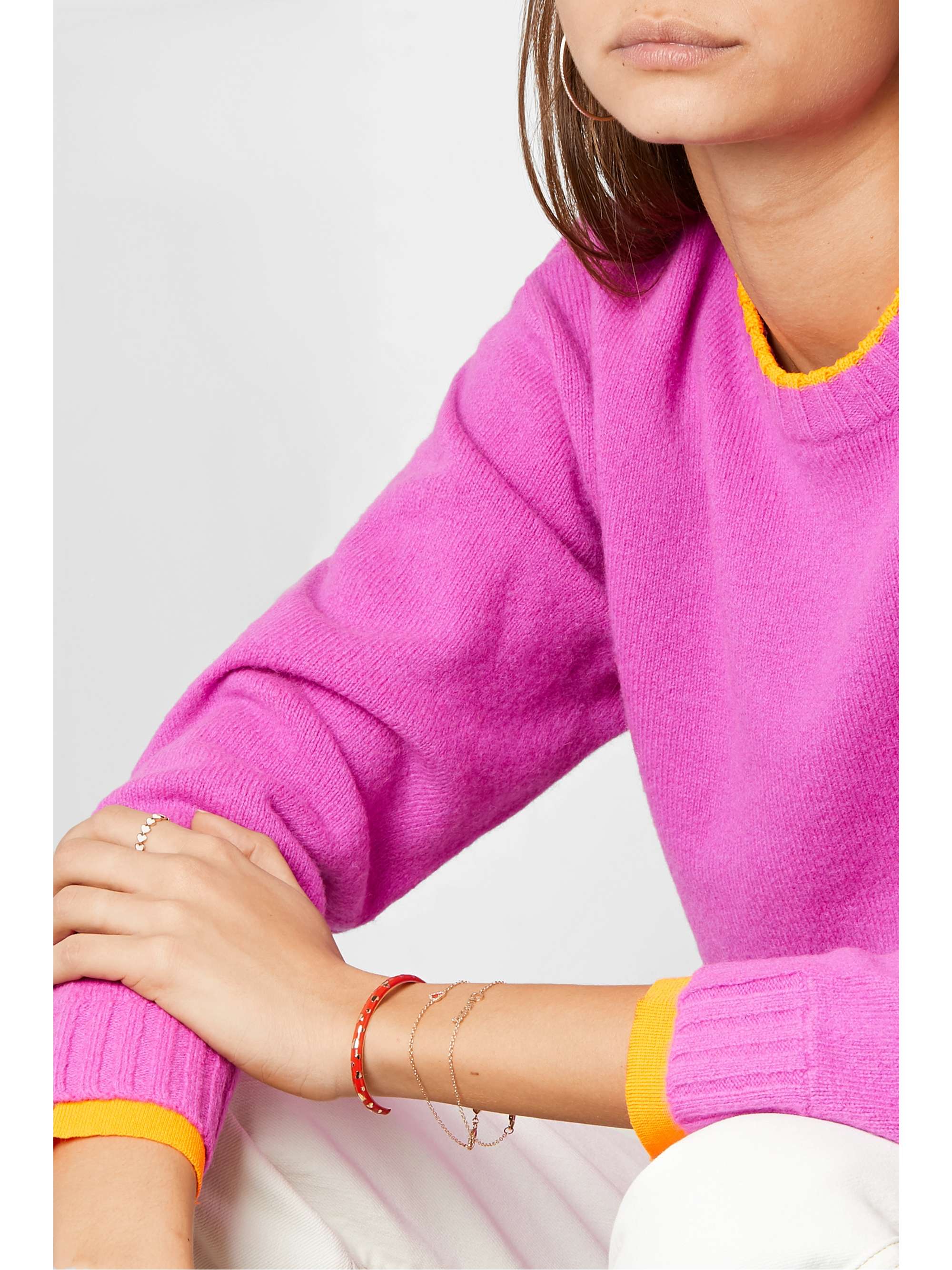 ALISON LOU Queen 14-karat gold diamond bracelet