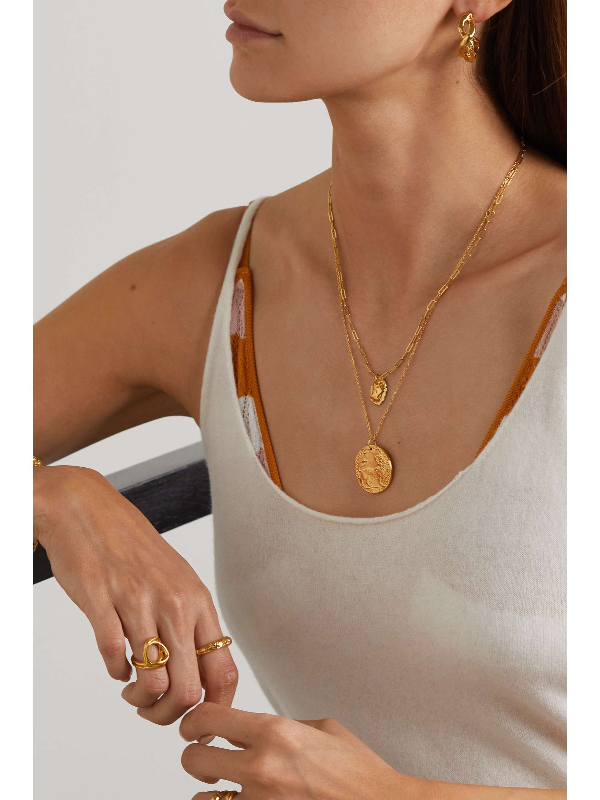ALIGHIERI The Infinite Offering gold-plated necklace