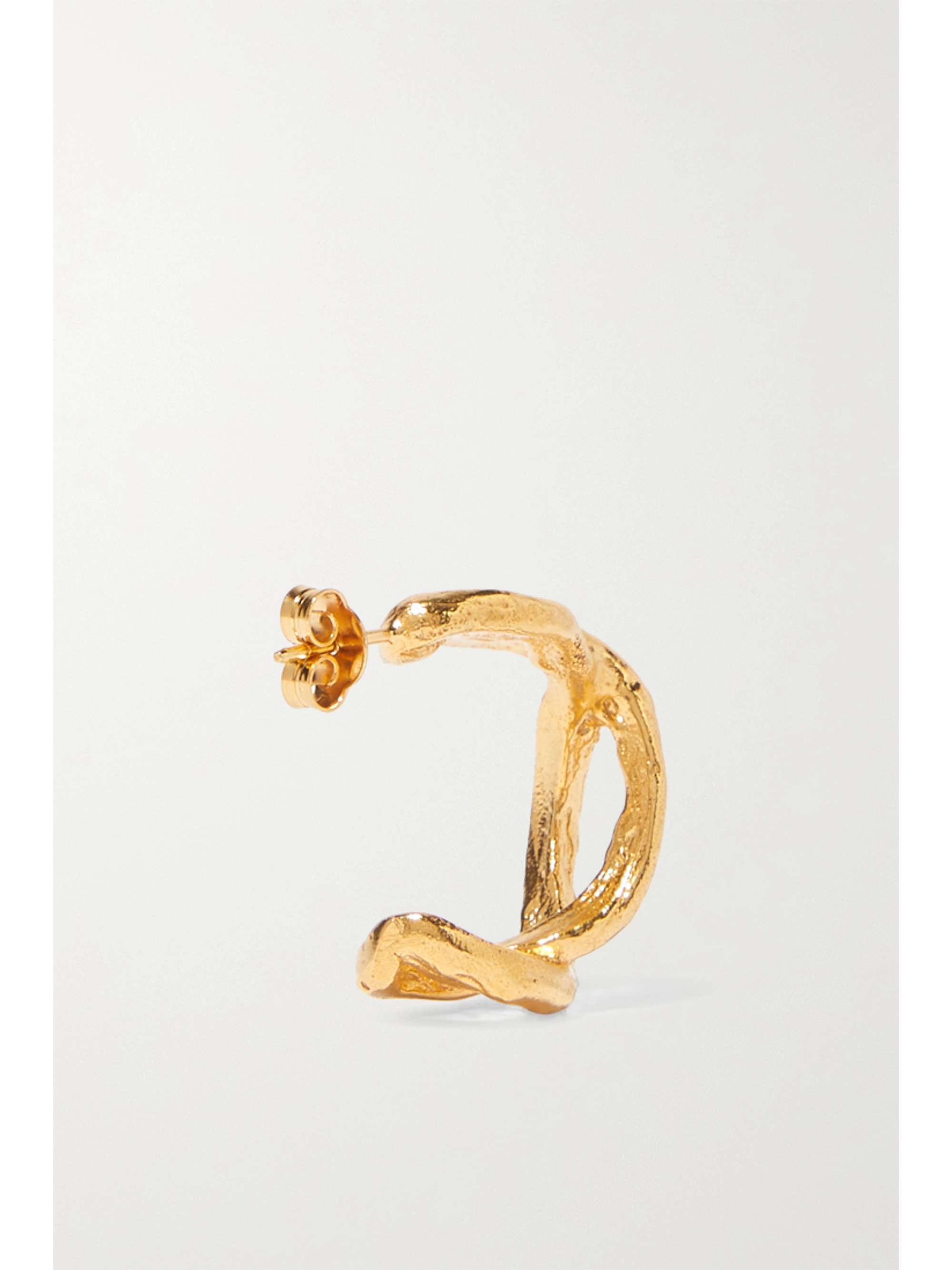 ALIGHIERI The Orbit Of The Writer gold-plated hoop earrings