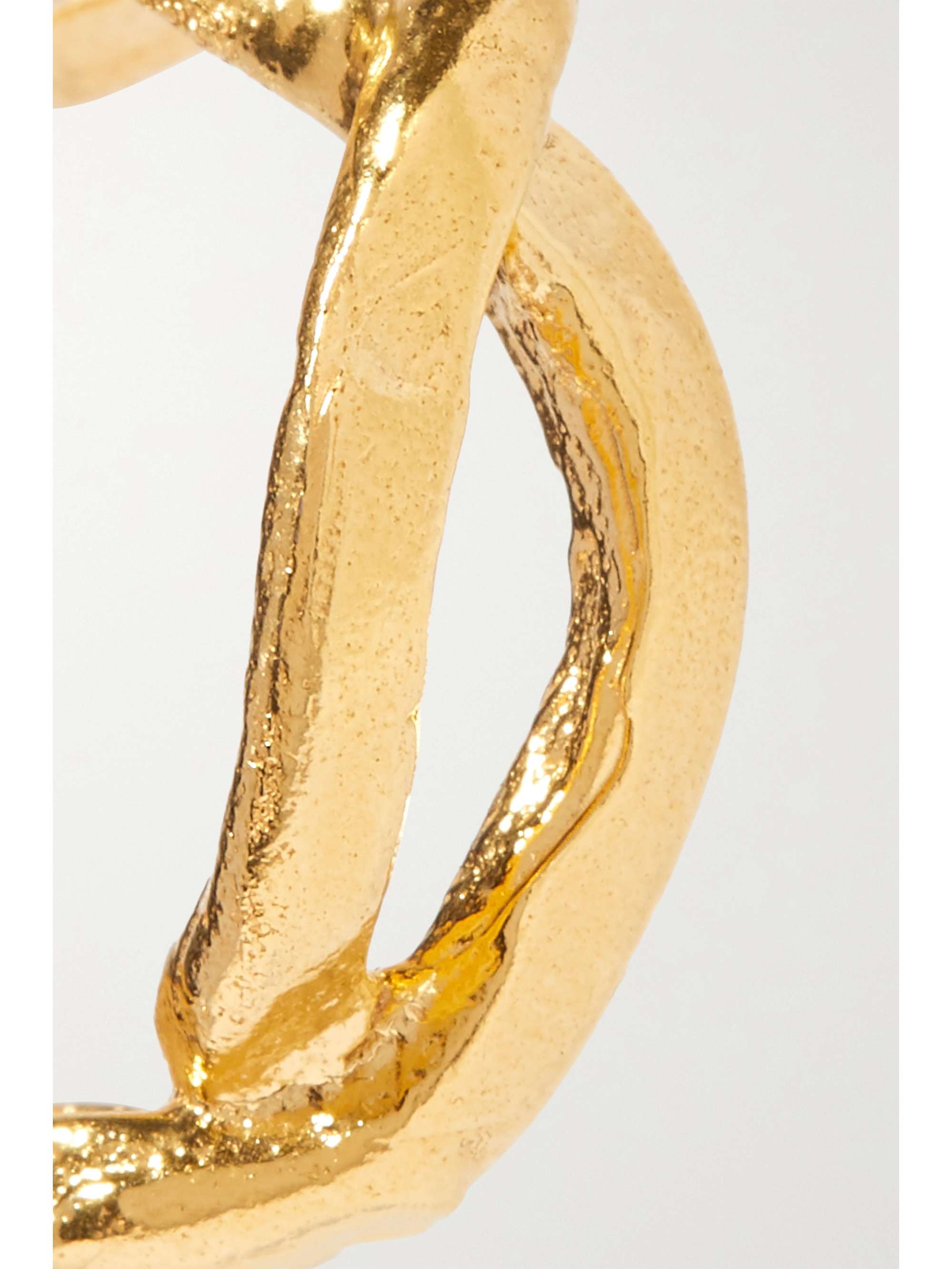 ALIGHIERI The Orbit Of The Writer gold-plated hoop earrings