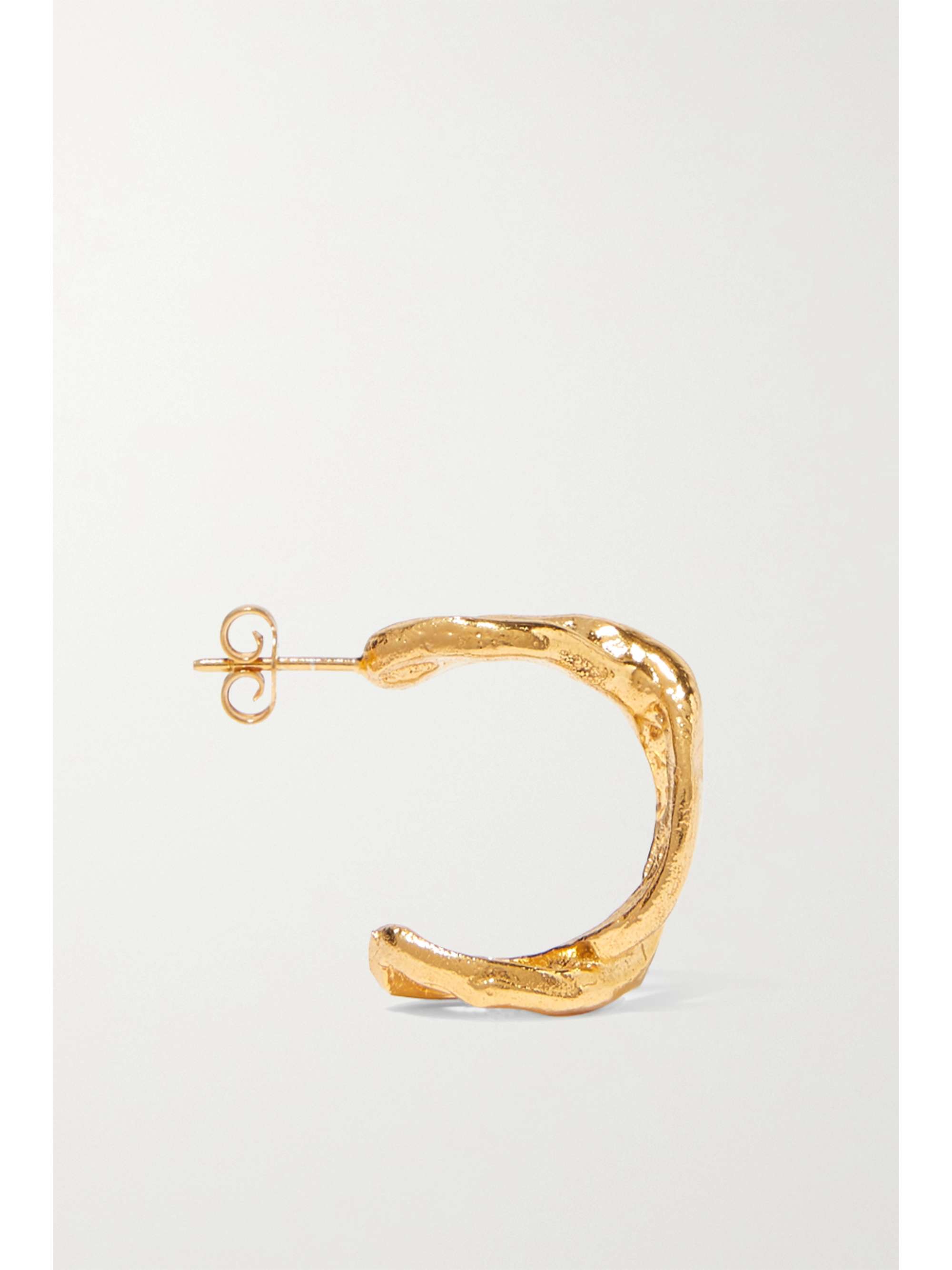 ALIGHIERI The Orbit Of The Writer gold-plated hoop earrings