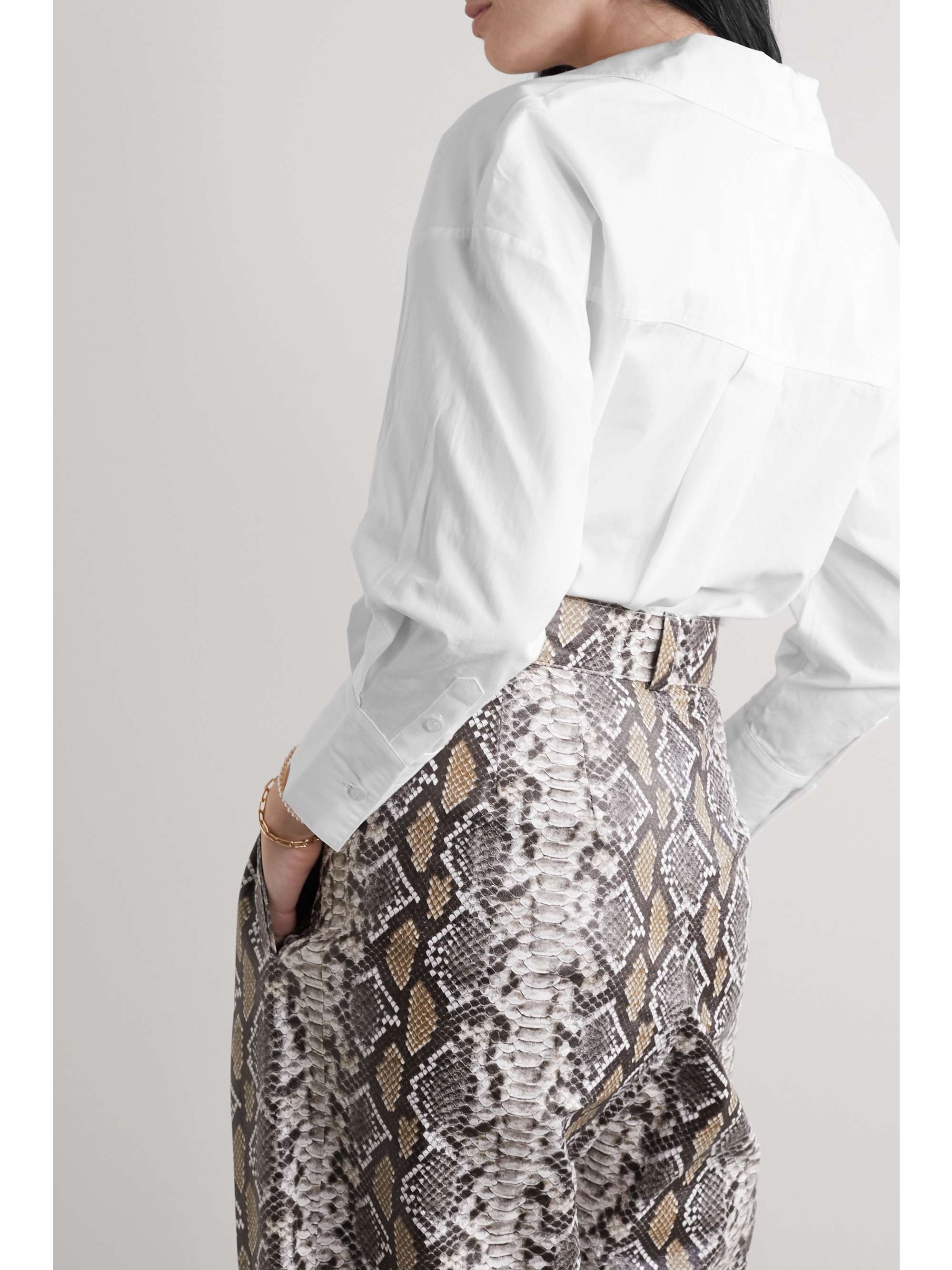 ANINE BING Mika cotton-poplin shirt