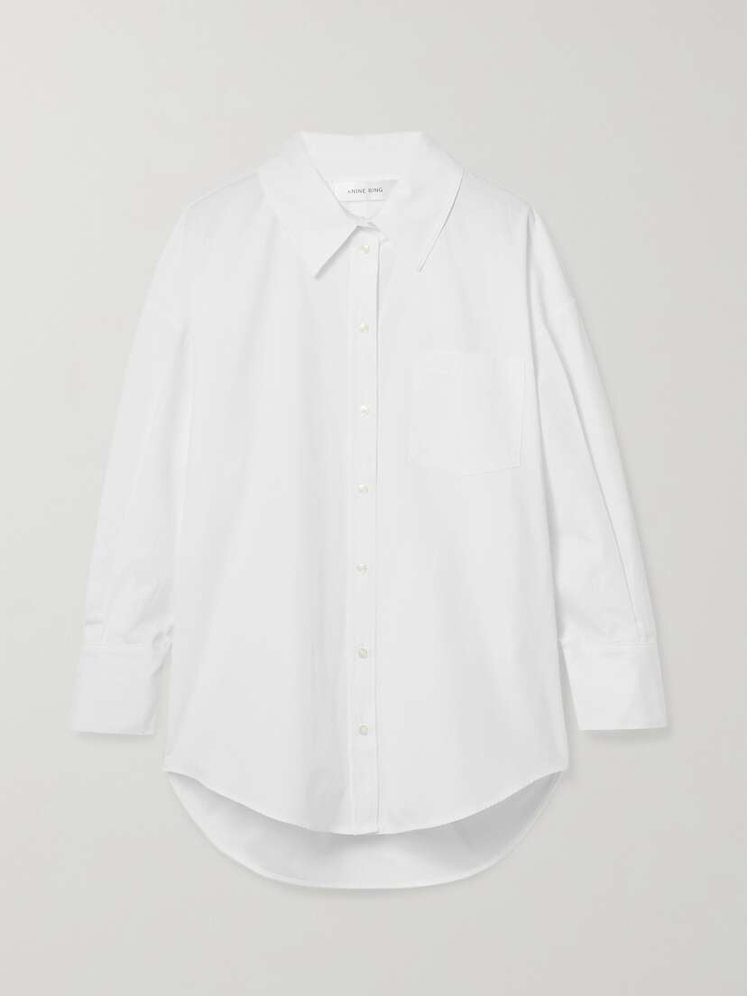 Anine Bing Mika Cotton-poplin Shirt