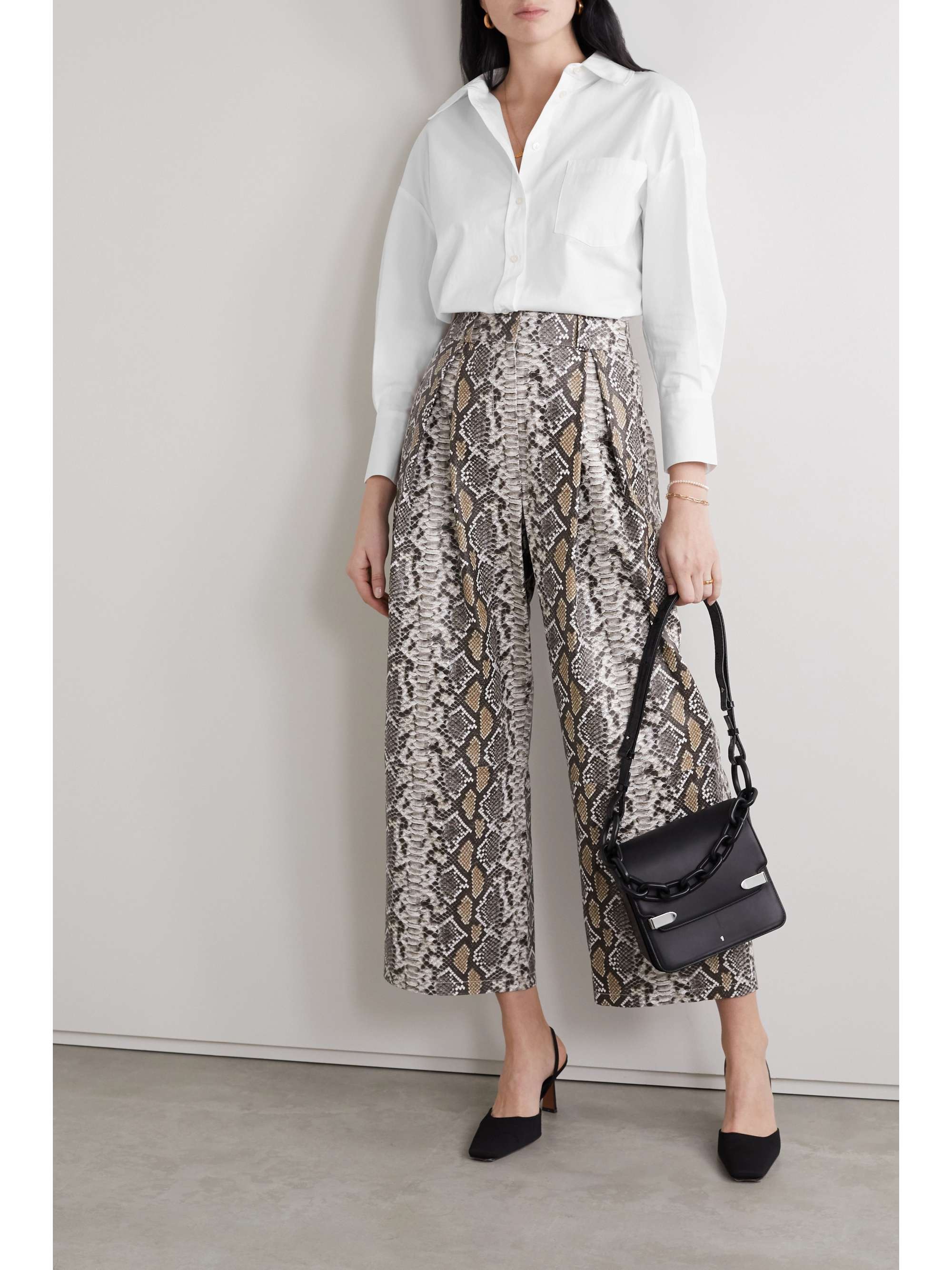 ANINE BING Mika cotton-poplin shirt