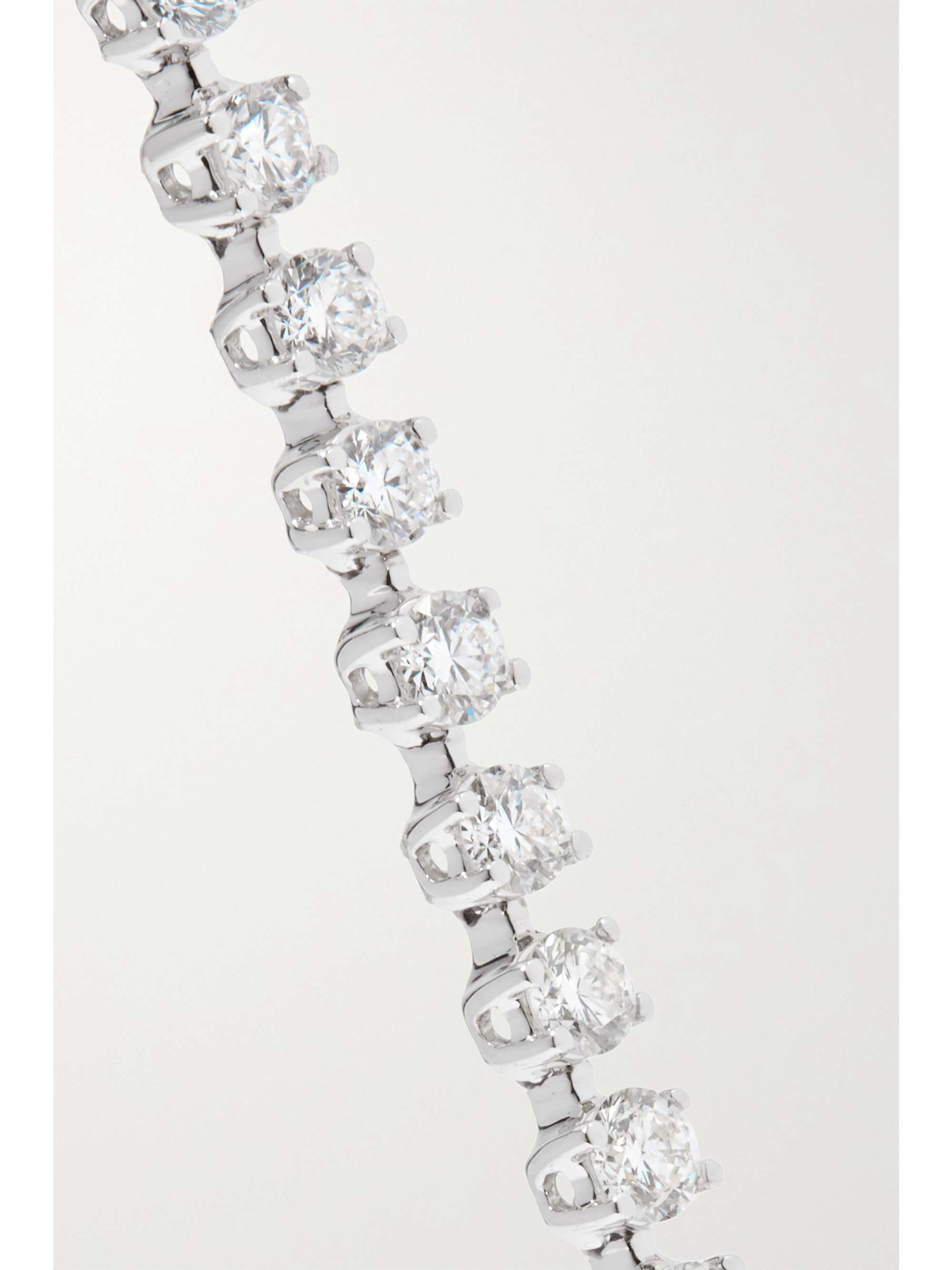 ANITA KO Hepburn 18-karat white gold diamond earrings