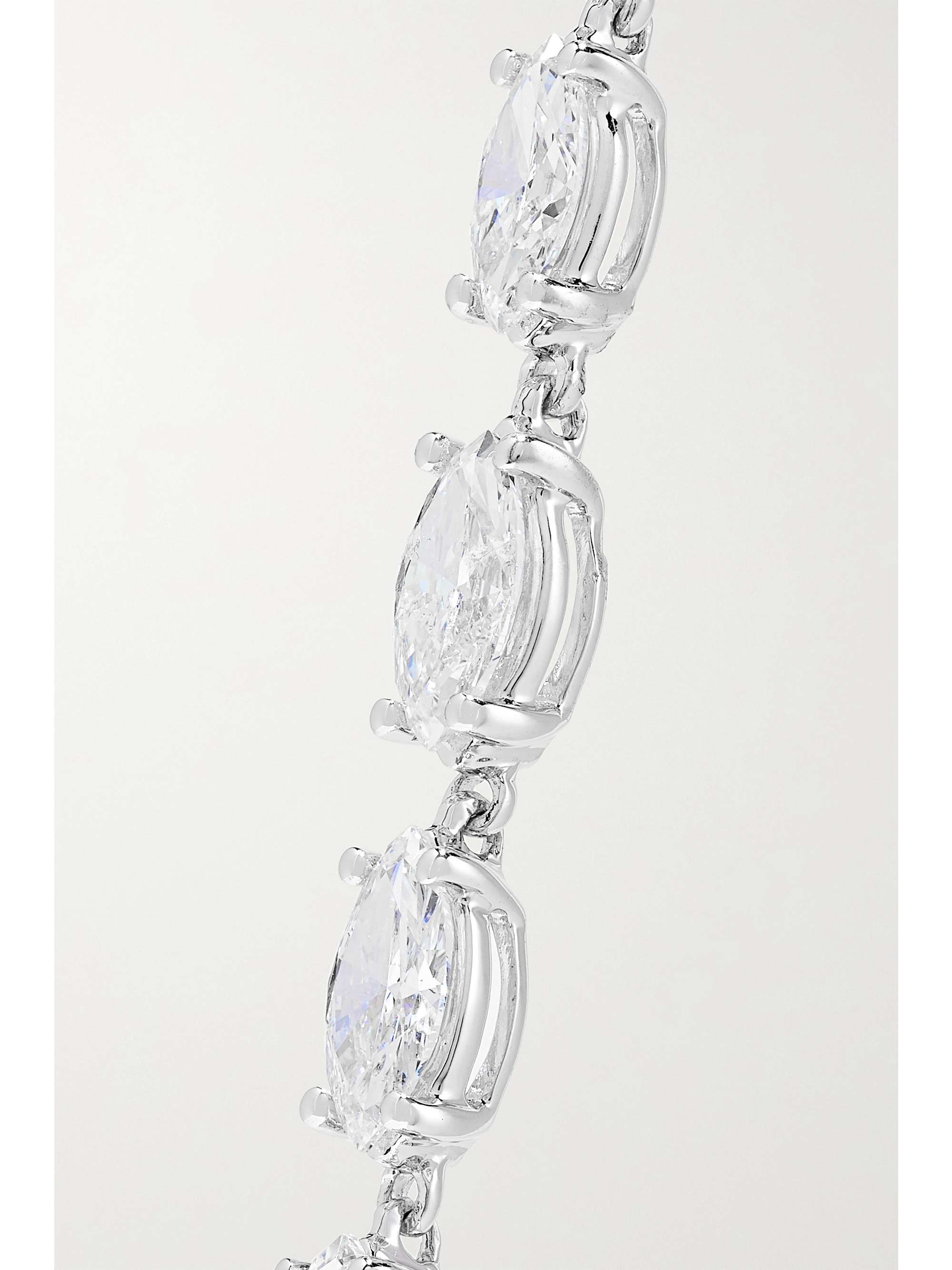 ANITA KO 18-karat white gold diamond earrings