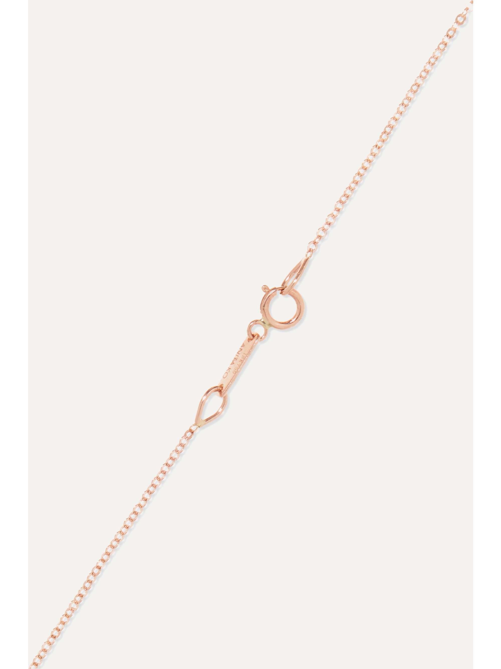 ANITA KO Collier en or rose 18 carats (750/1000) et diamant