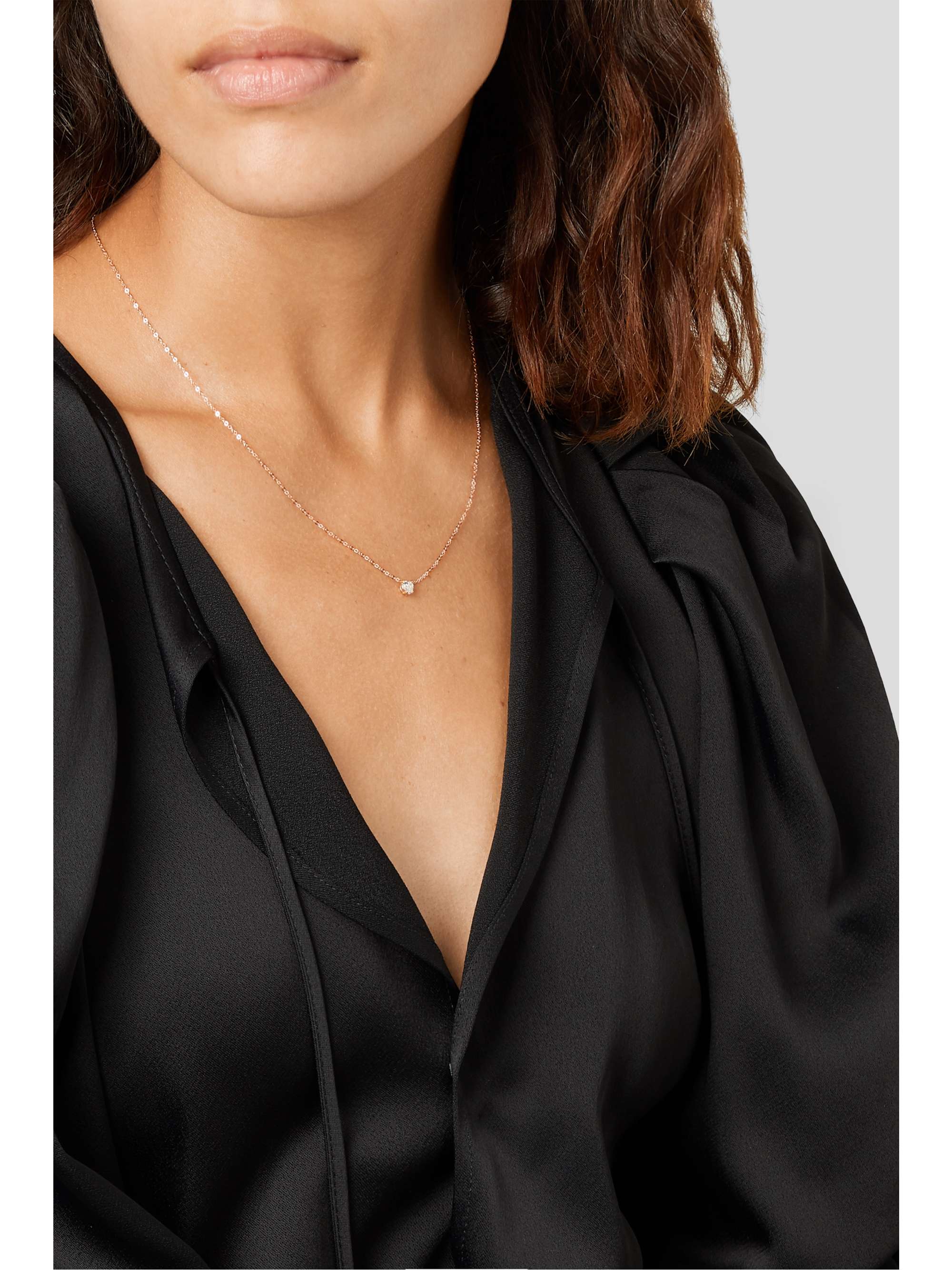 ANITA KO Collier en or rose 18 carats (750/1000) et diamant