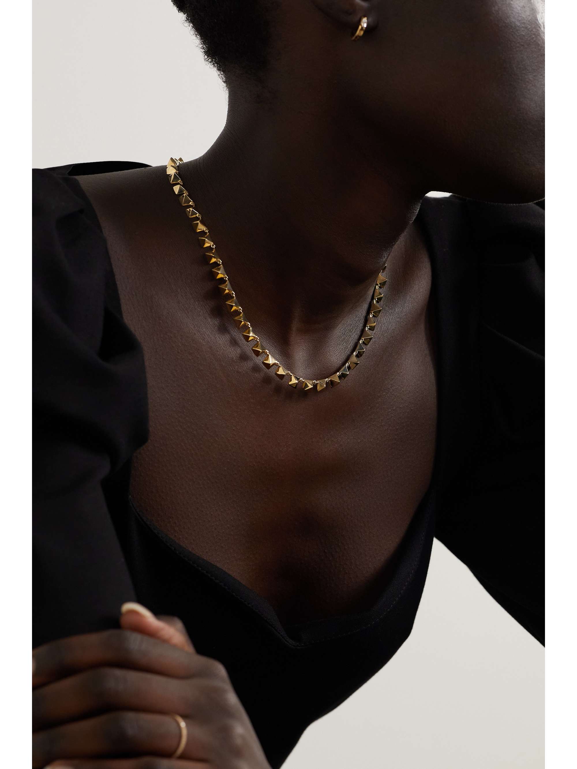 ANITA KO Spike Eternity 18-karat gold choker