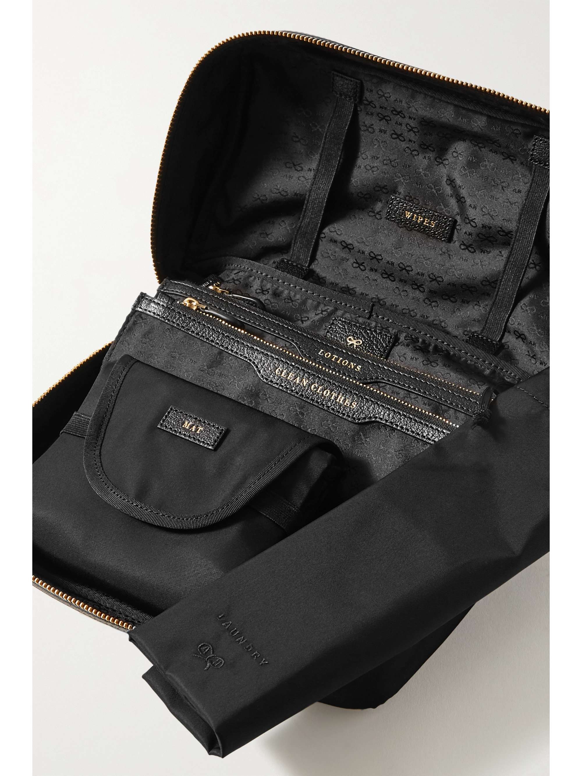 ANYA HINDMARCH Baby Emergency Kit leather-trimmed shell pouch
