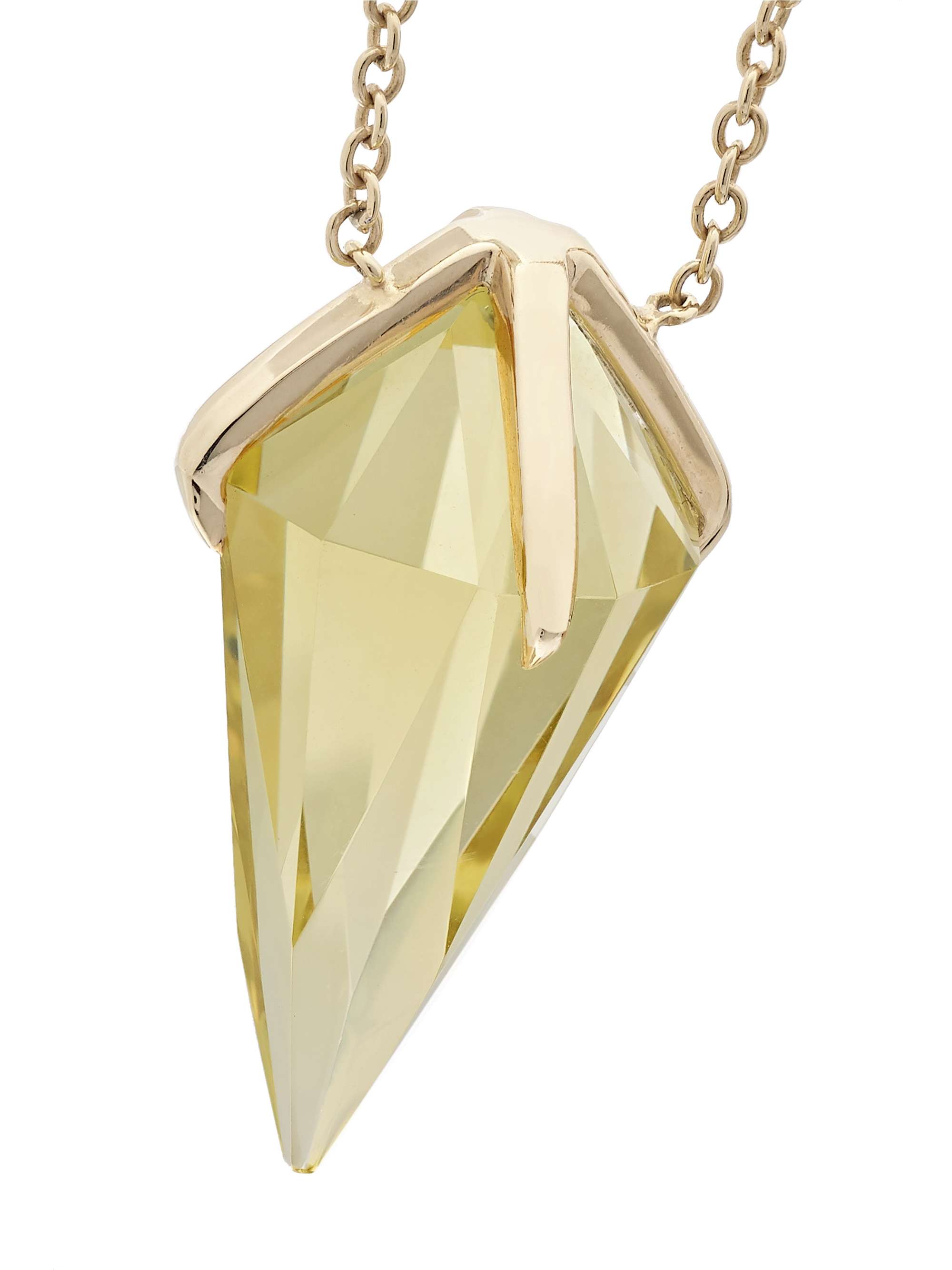 ARA VARTANIAN 18-karat gold citrine necklace