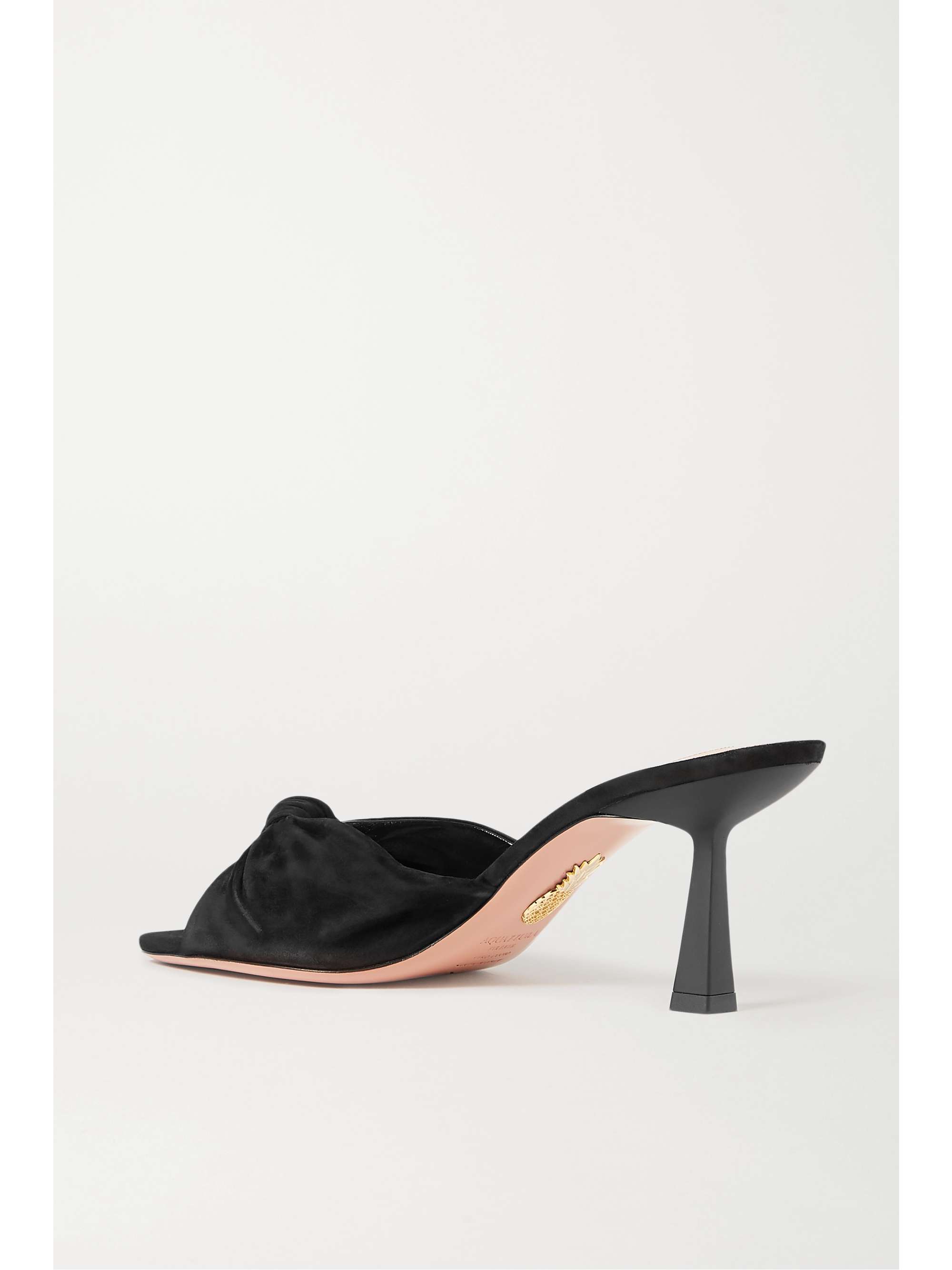 AQUAZZURA Pasha 75 suede mules