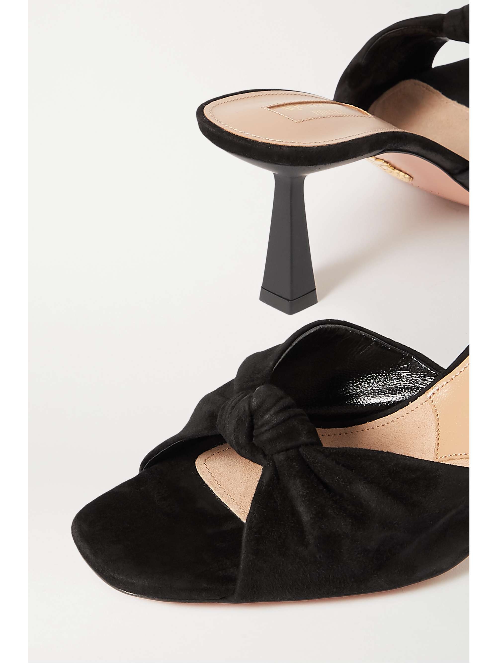 AQUAZZURA Pasha 75 suede mules