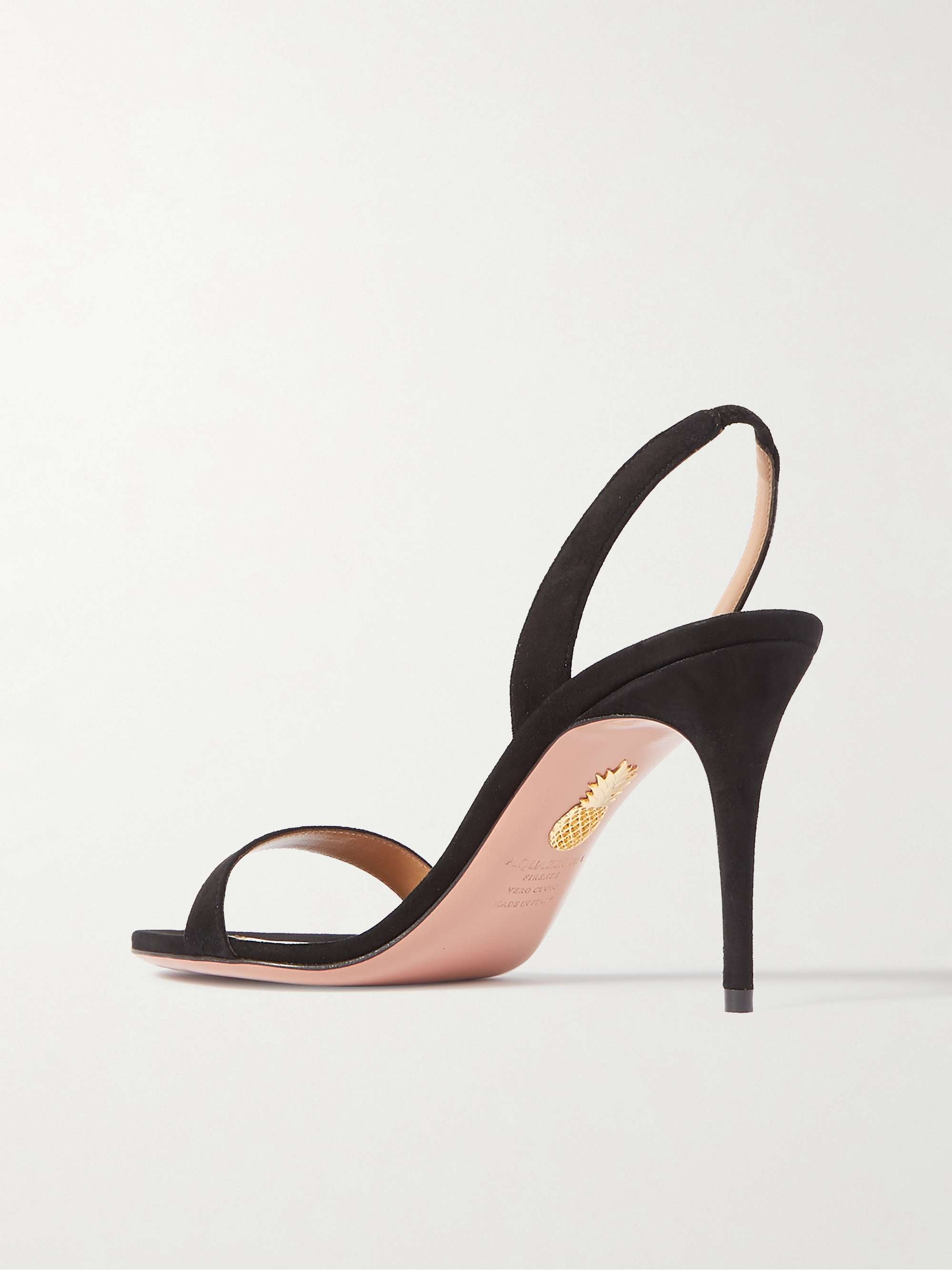 AQUAZZURA So Nude 105 Slingback-Sandalen aus PVC
