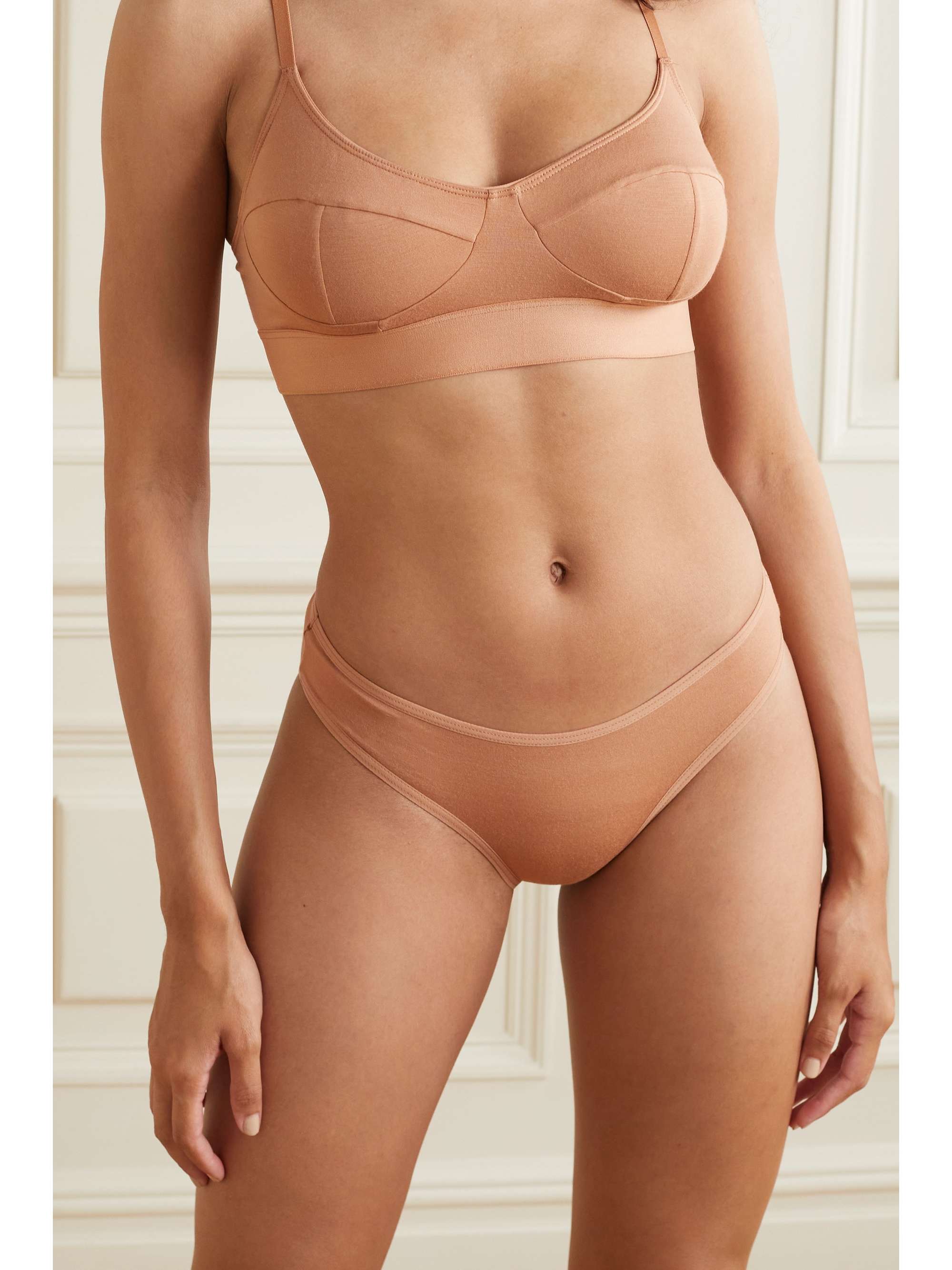 BASERANGE Bell set of two stretch-bamboo briefs