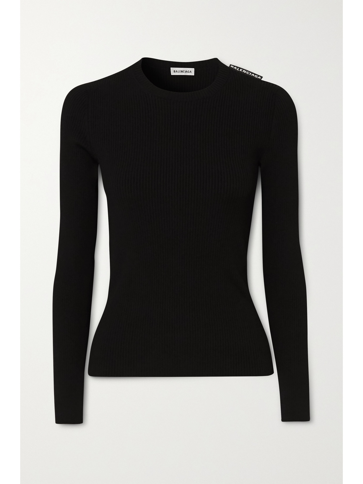 Balenciaga - Ribbed-...