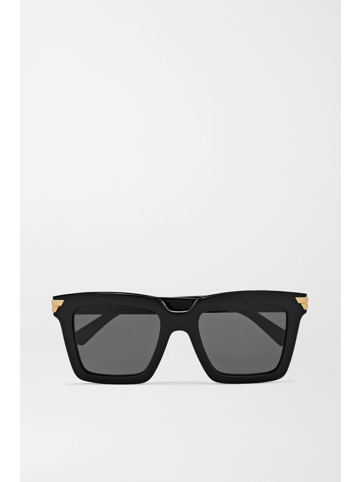 Bottega Veneta Grey Square Ladies Sunglasses Bv1005s 001 53 In Black