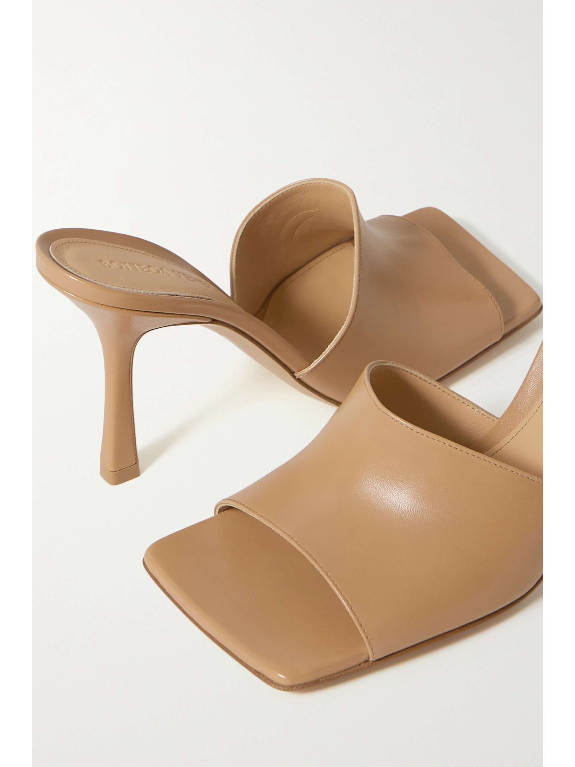bottega veneta square toe mules