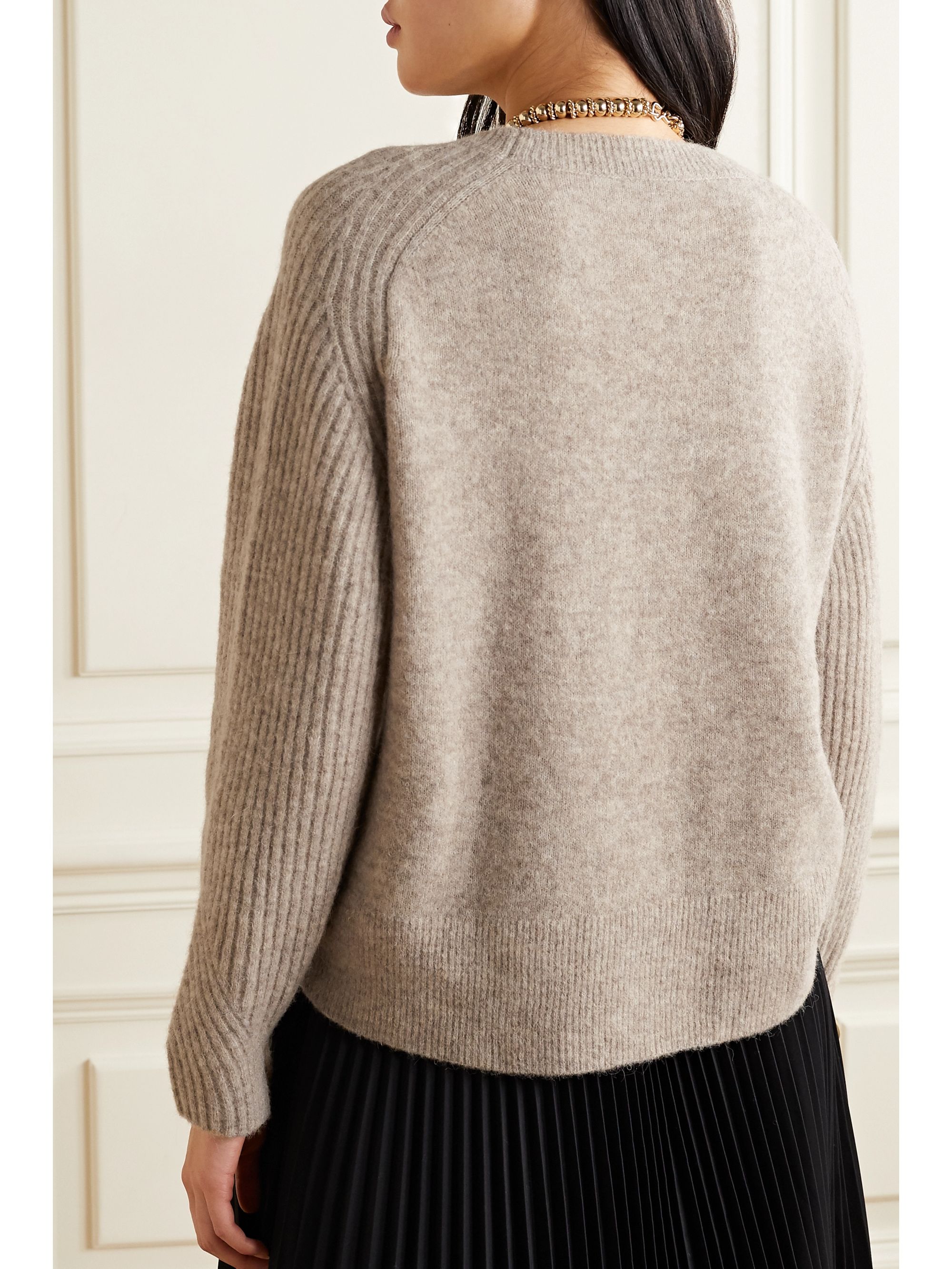 Beige Ana Knitted Sweater By Malene Birger Net A Porter
