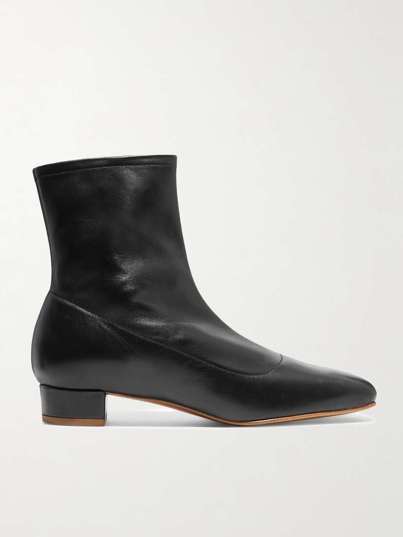 BY FAR Este Leather Ankle Boots