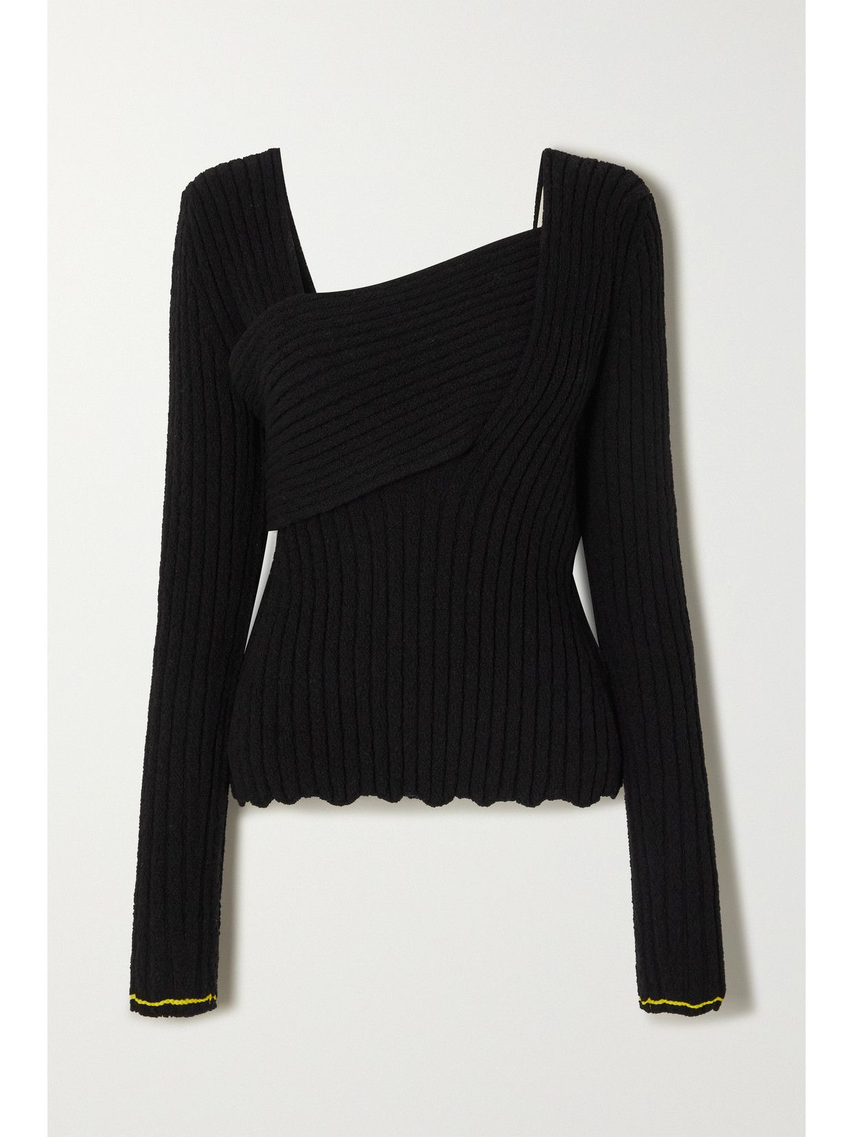 BOTTEGA VENETA RIBBED COTTON-BLEND SWEATER