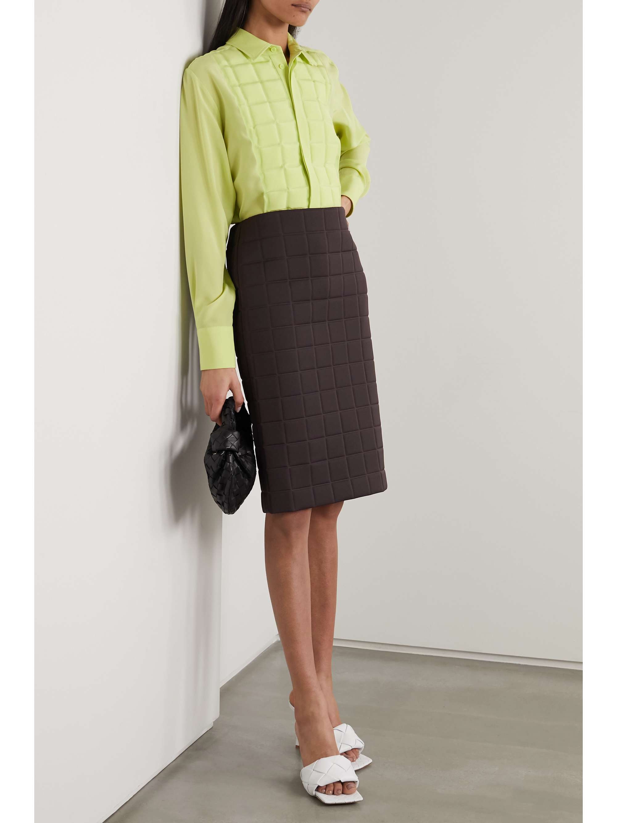 midi pencil skirt quilt