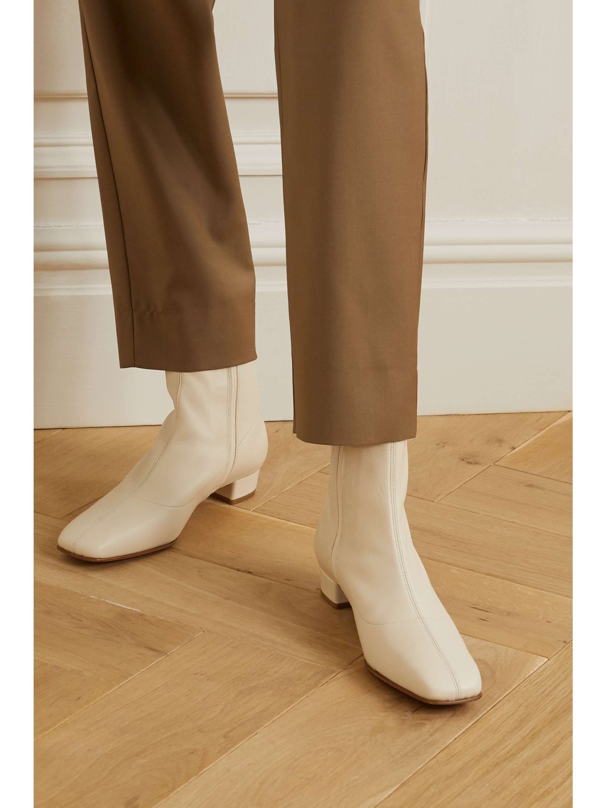 BY FAR Este leather ankle boots
