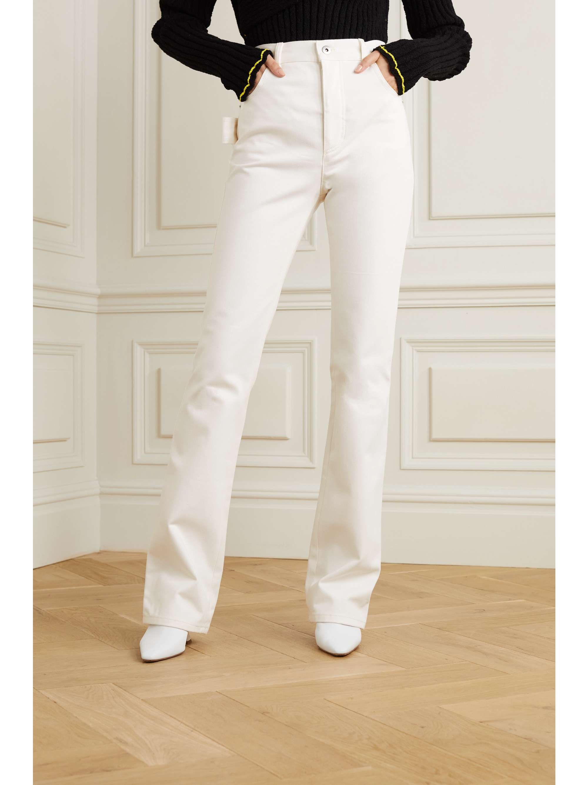 Cream High-rise straight-leg jeans 