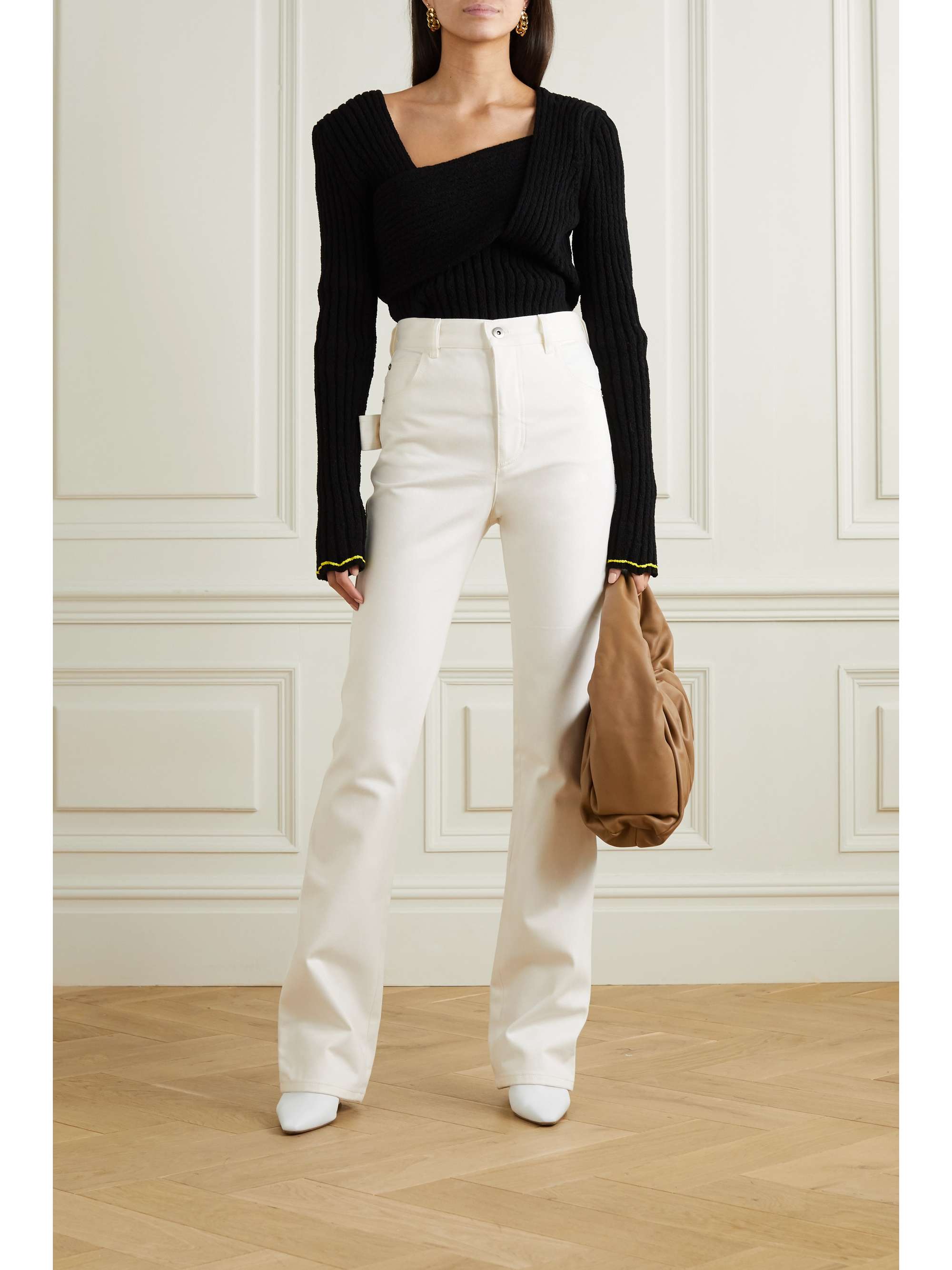 Cream High-rise straight-leg jeans 