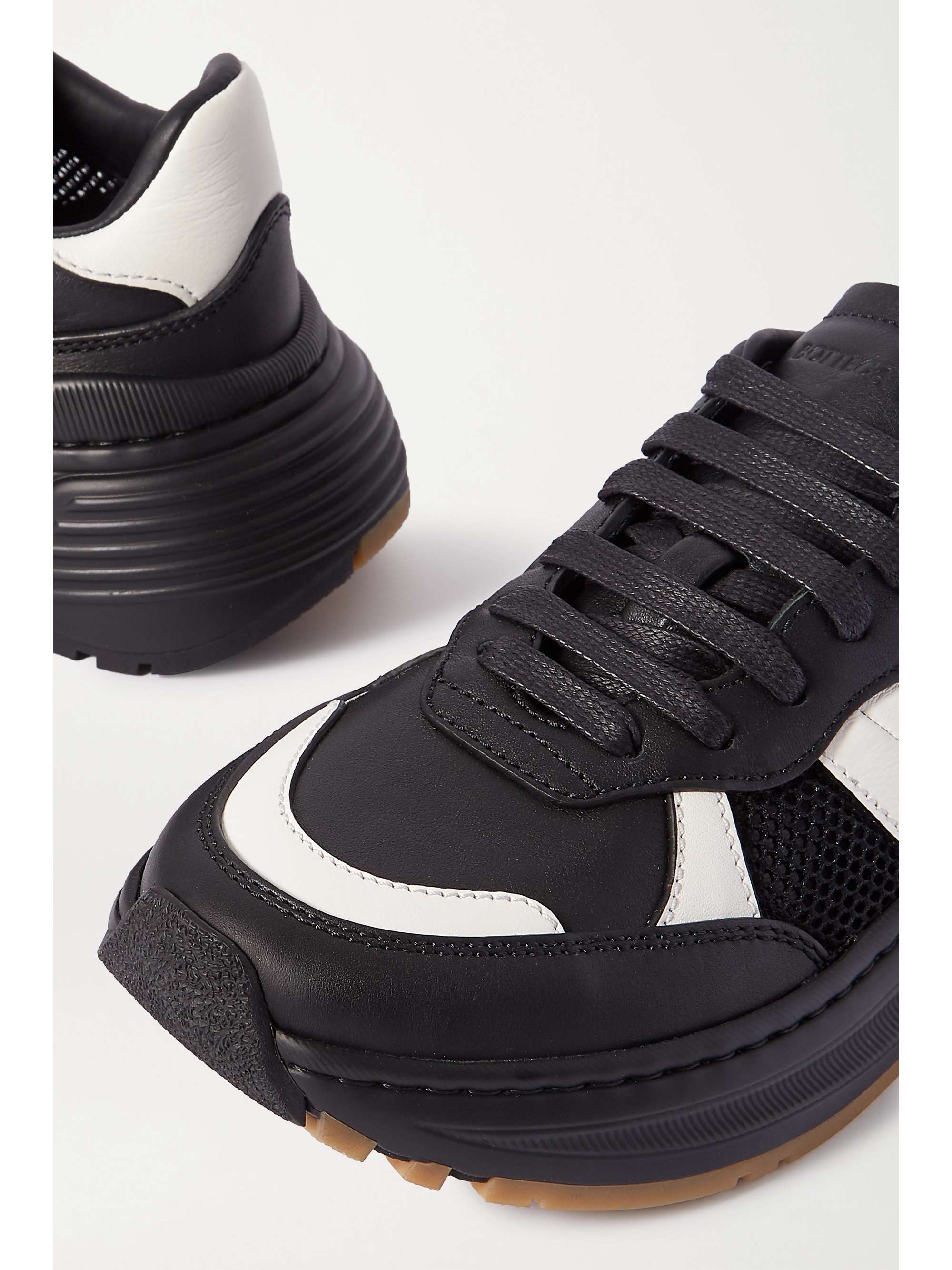 Bottega Veneta Intrecciato \u0026 Mesh Sneakers