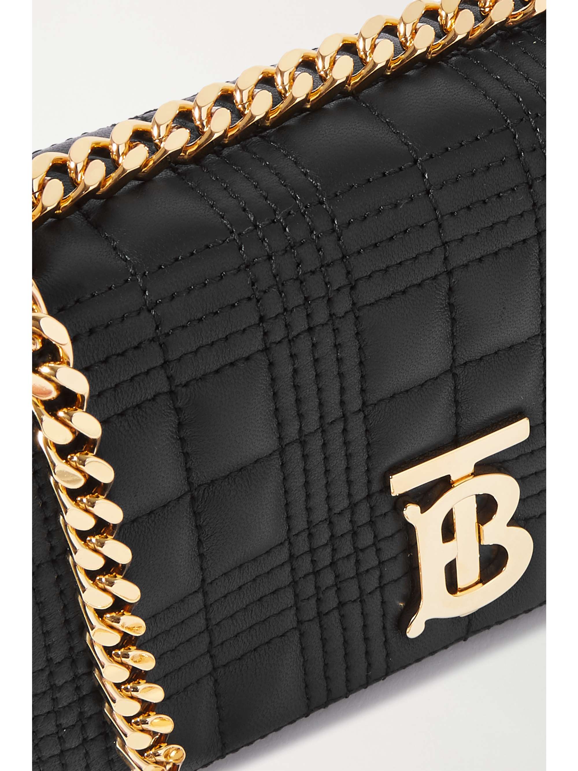 BURBERRY Mini quilted leather shoulder bag