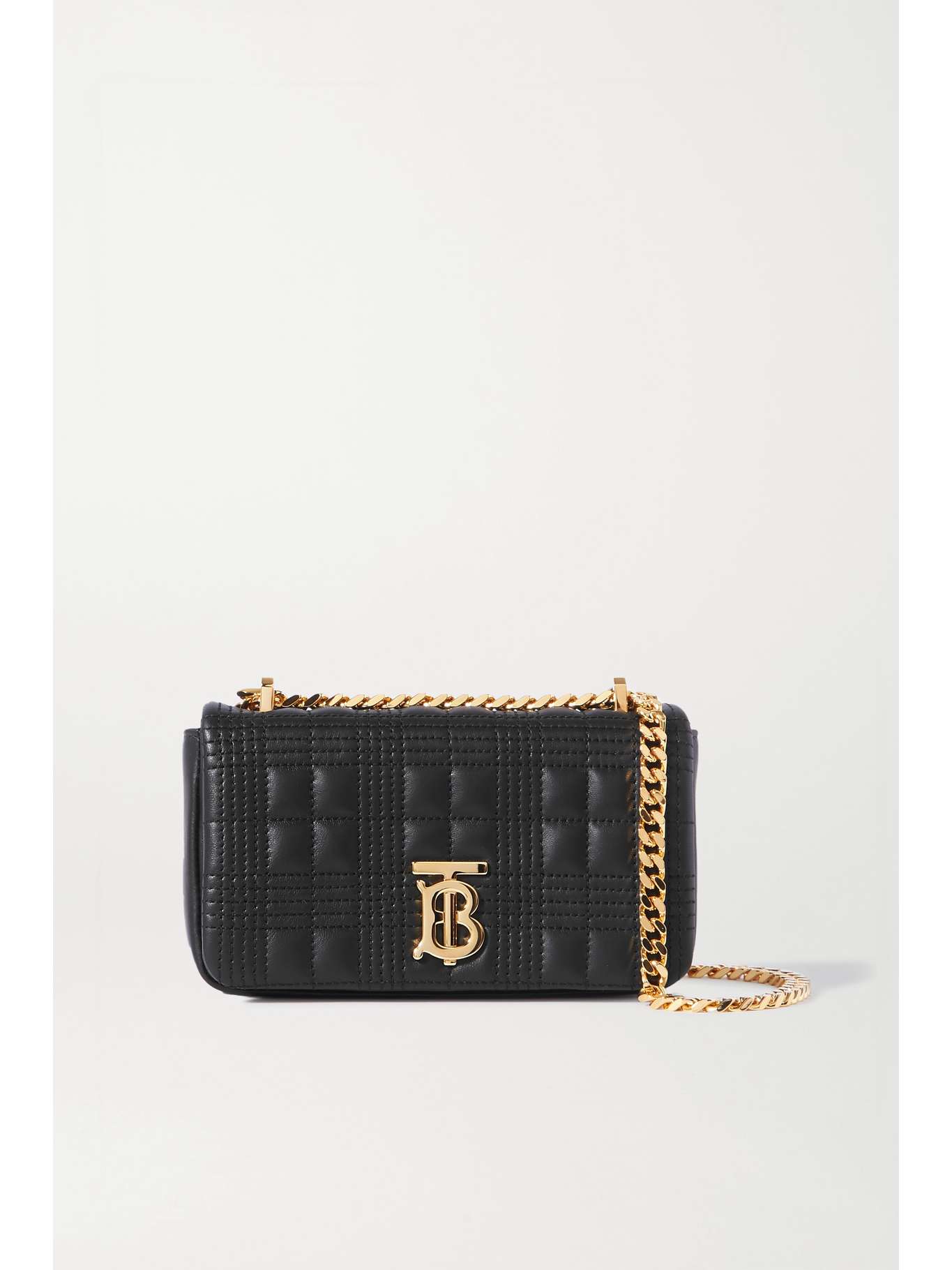 BURBERRY Mini quilted leather shoulder bag NETAPORTER