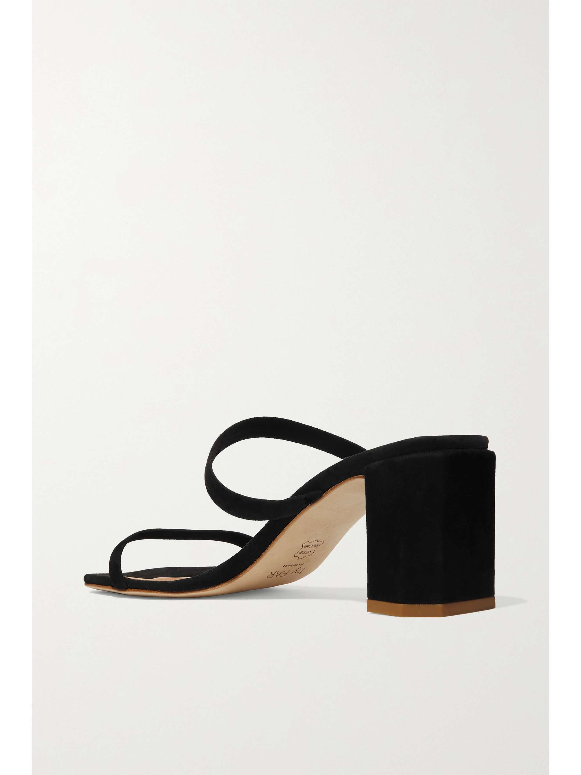 BY FAR Croc-effect leather mules