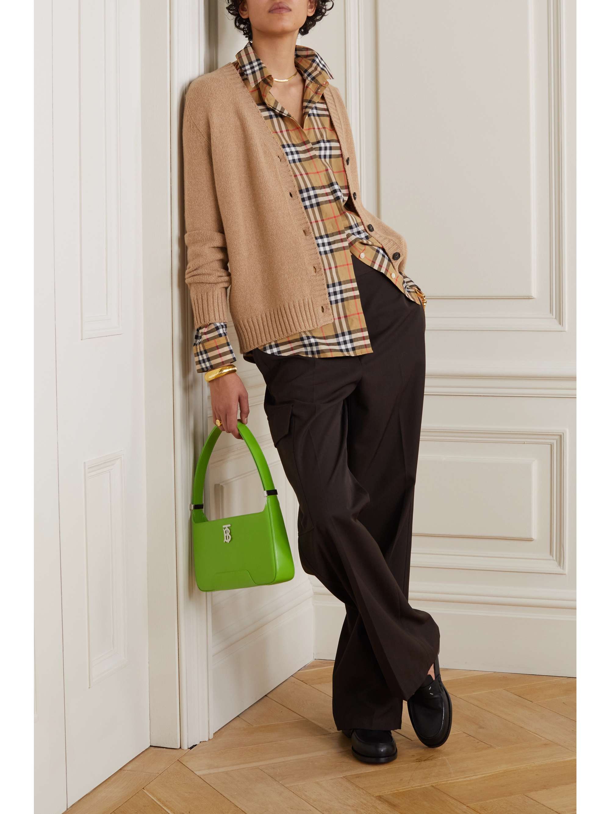 BURBERRY 【NET SUSTAIN】格纹纯棉府绸衬衫