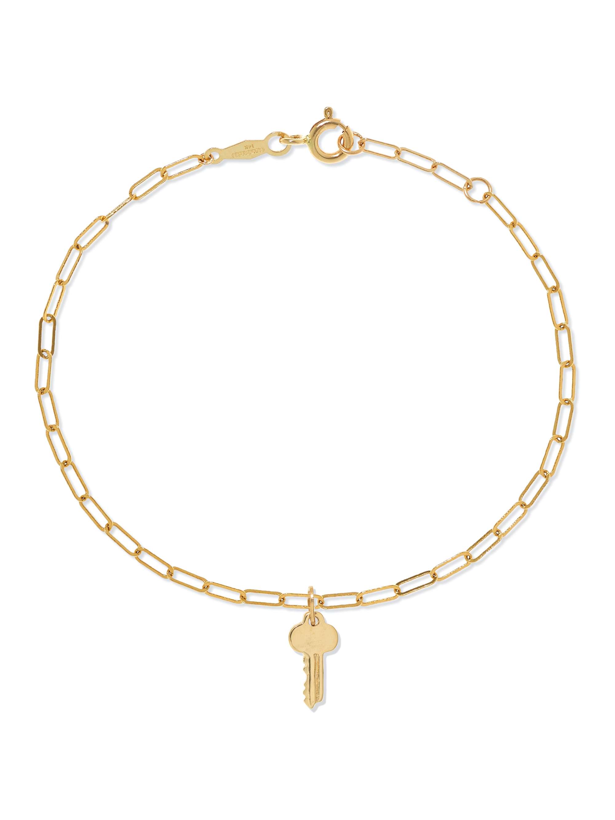 CATBIRD + NET SUSTAIN Key 14-karat gold charm
