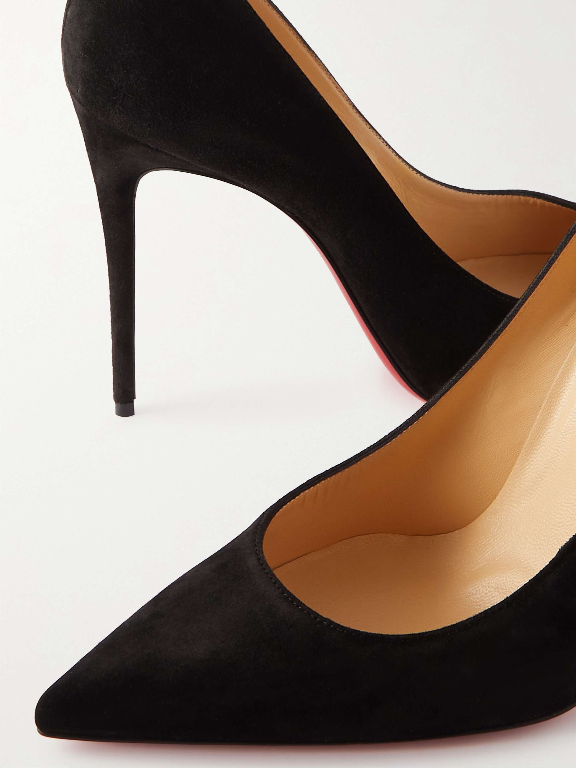 CHRISTIAN LOUBOUTIN Kate 100 iridescent leather pumps