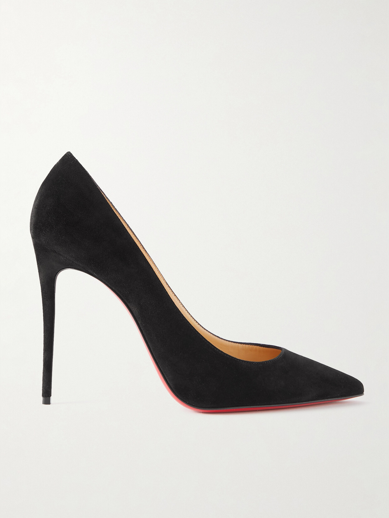 Shop Christian Louboutin Kate 100 Suede Pumps In Black