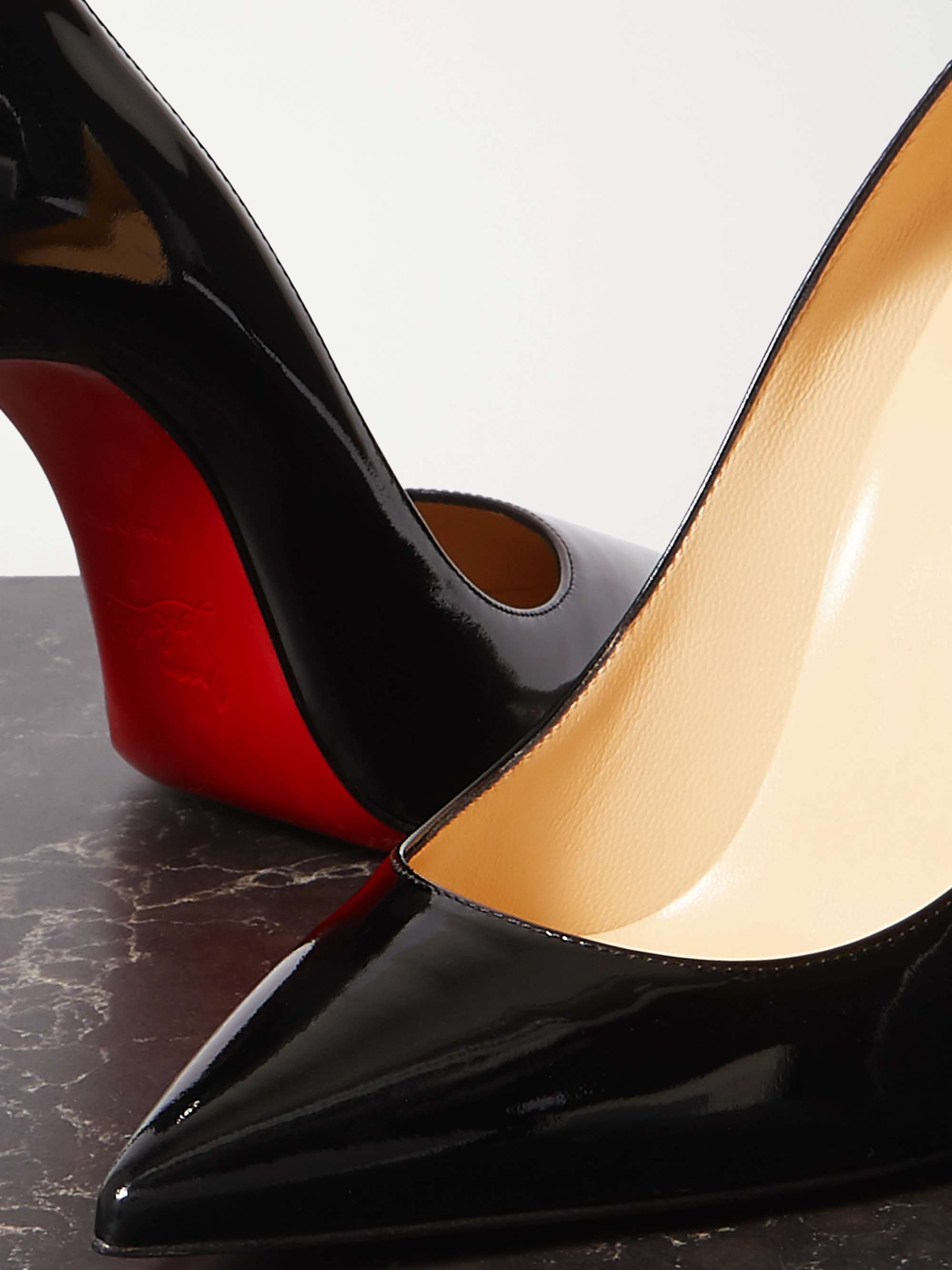 Christian Louboutin Kate 100 Patent-leather Pumps