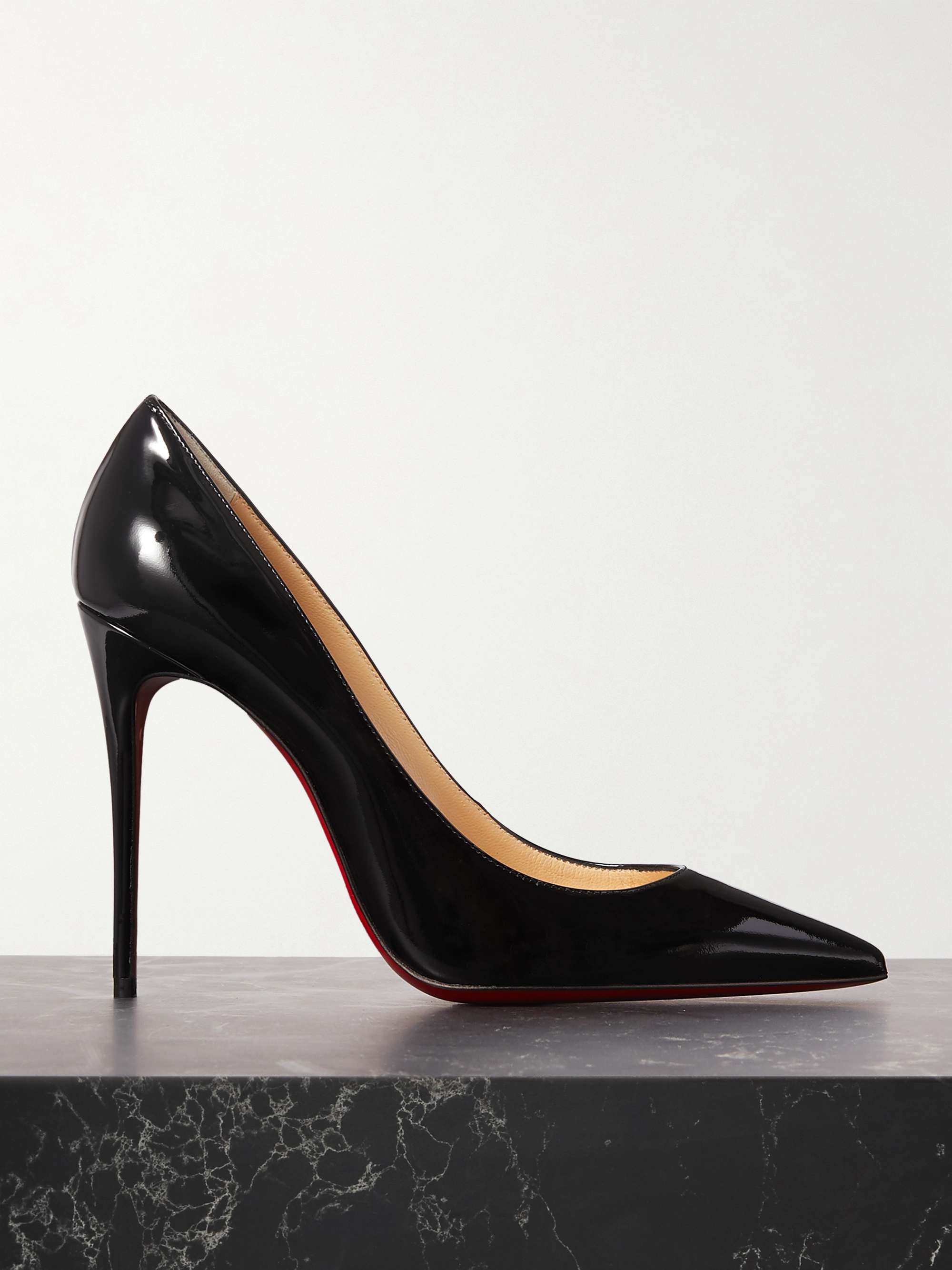 Christian Louboutin, Kate 100 black patent pumps