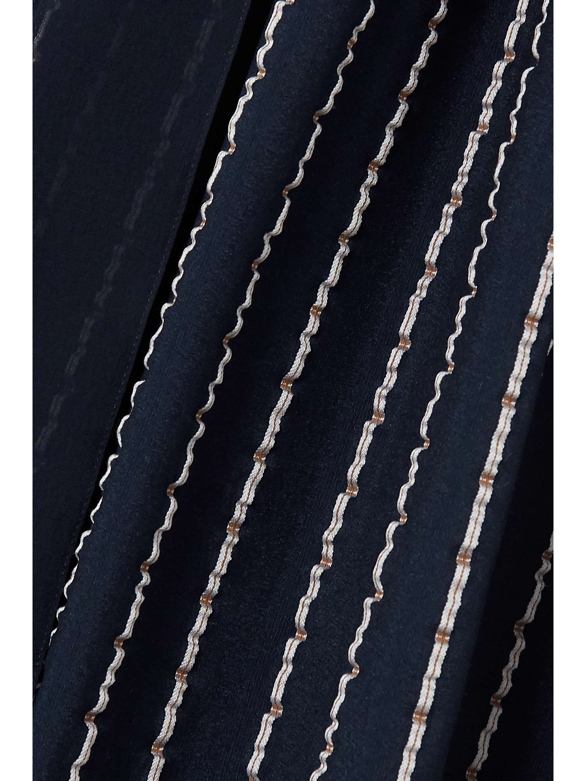 CHLOÉ Striped silk-blend mousseline maxi dress