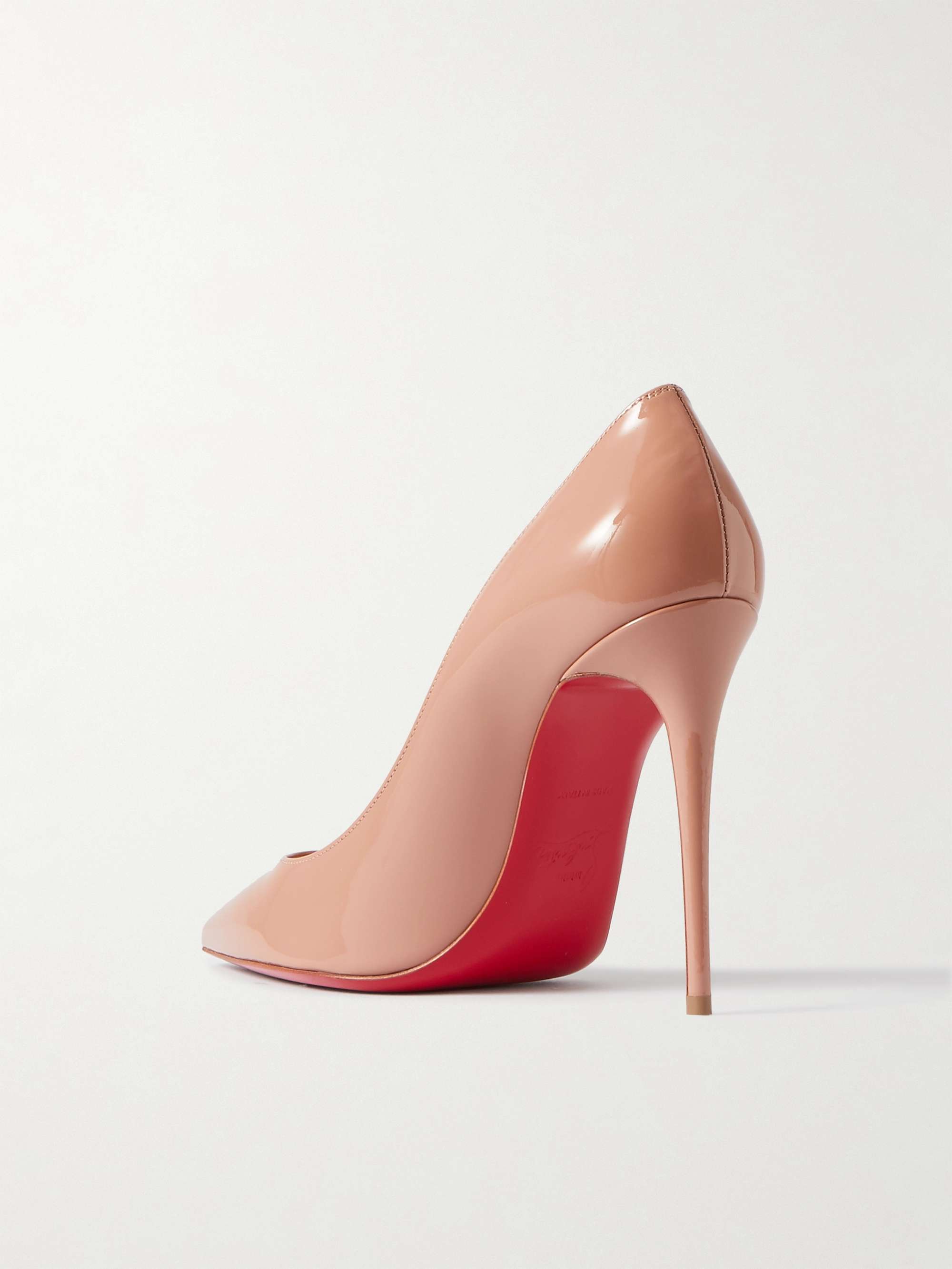 CHRISTIAN LOUBOUTIN Kate 100 iridescent leather pumps