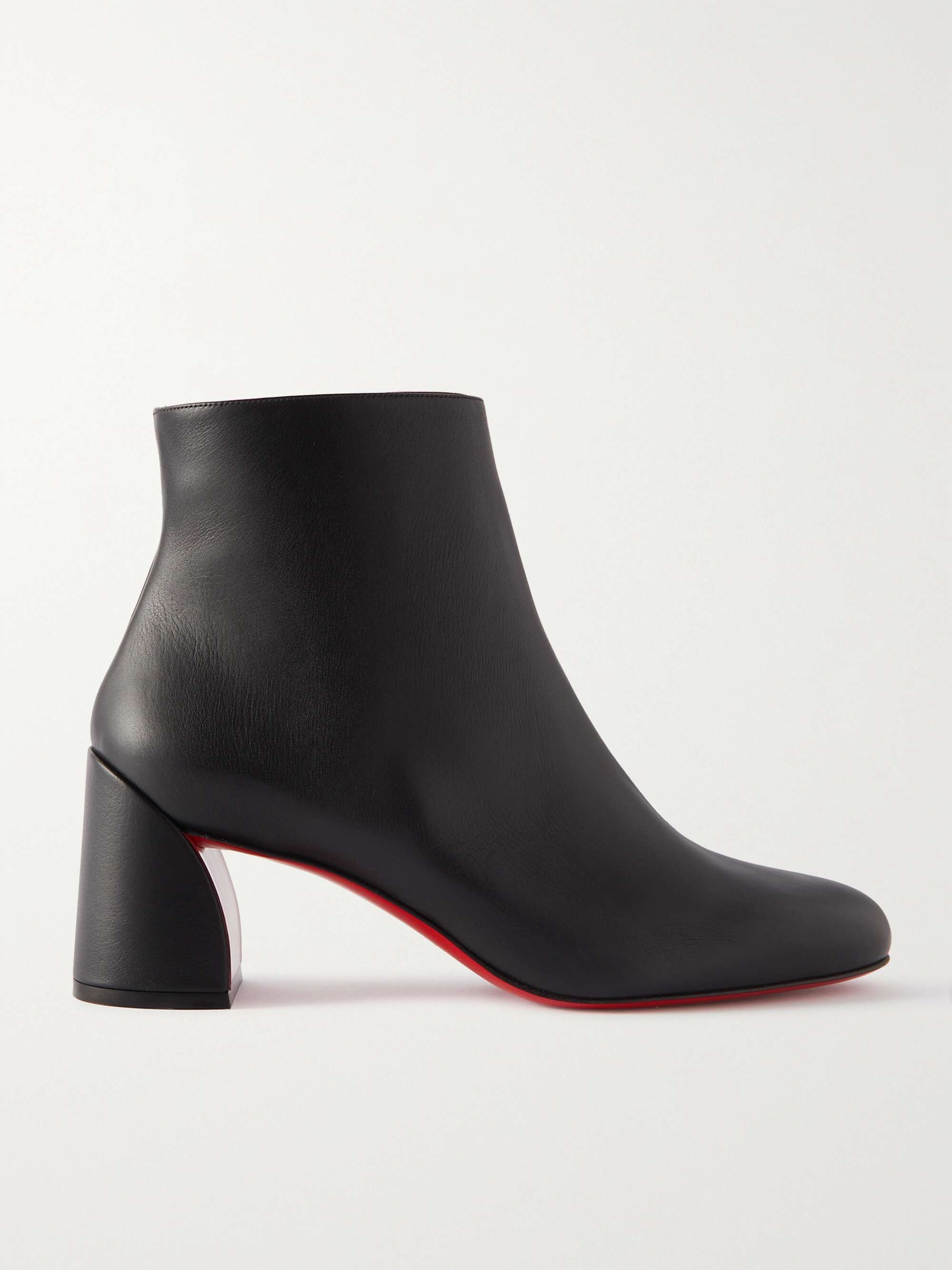 Christian Louboutin Turela 55 Leather Ankle Boots - Black