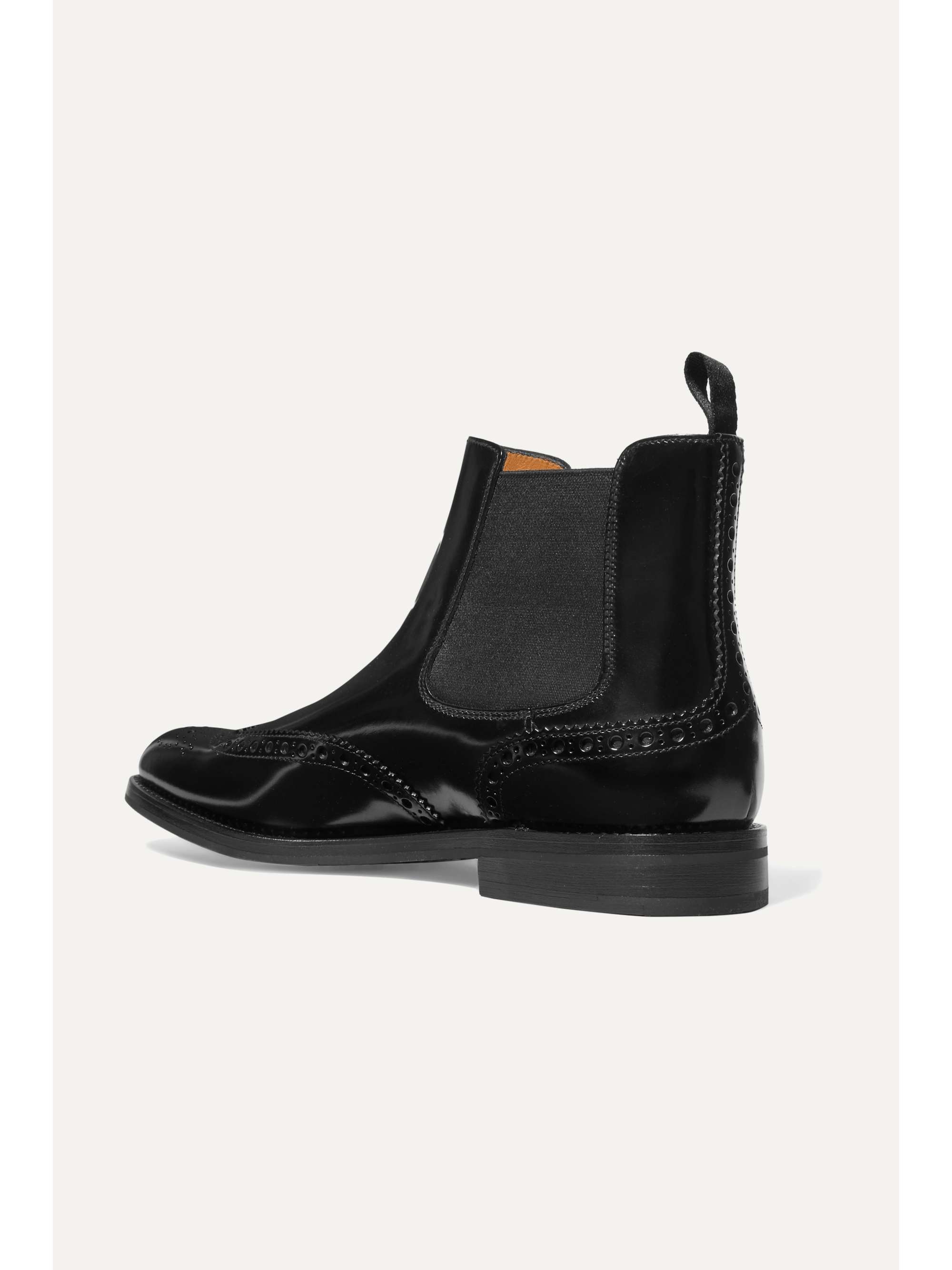 CHURCH'S Ketsby glossed-leather Chelsea boots