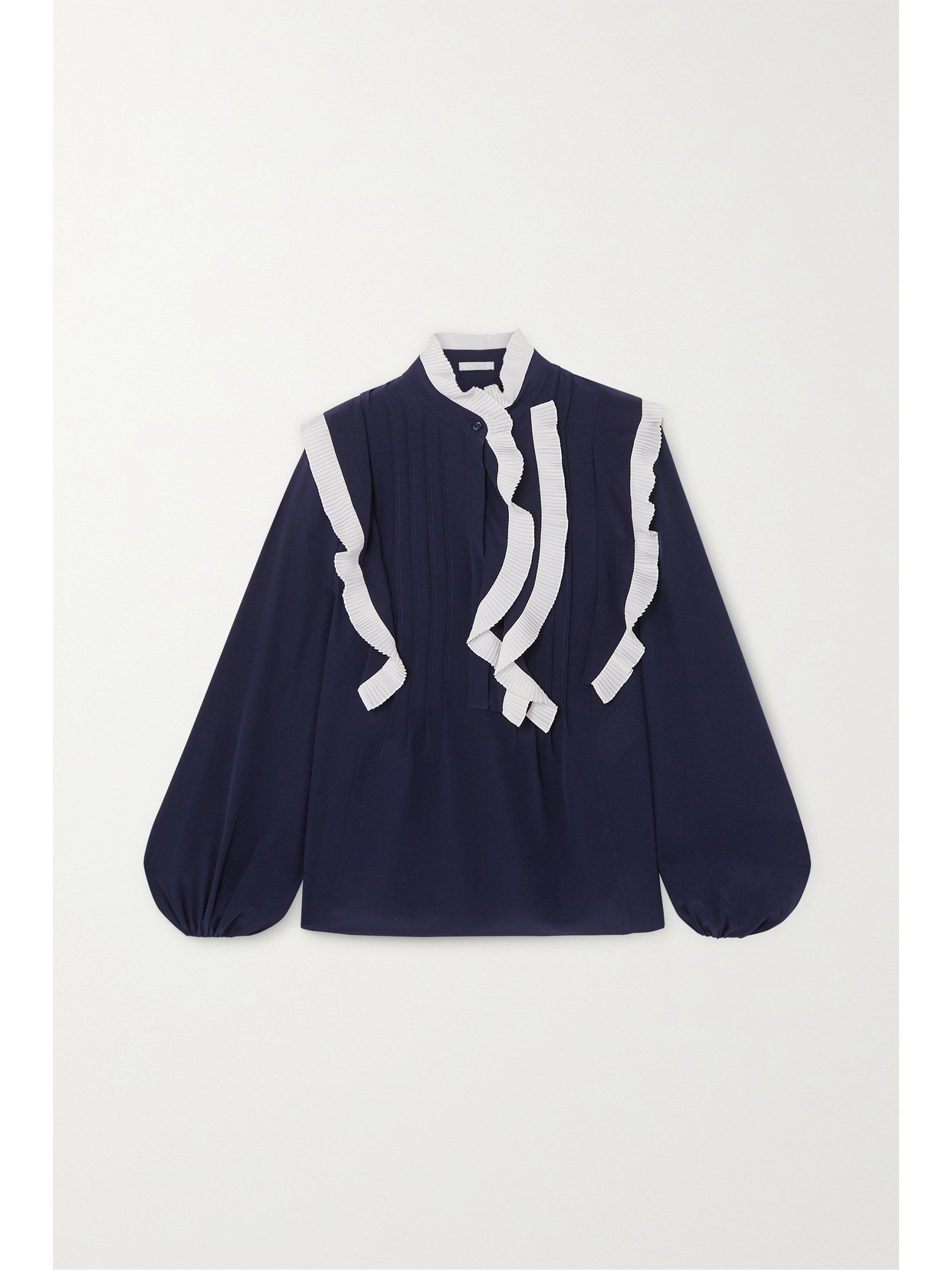 Chloé - Ruffled Silk...