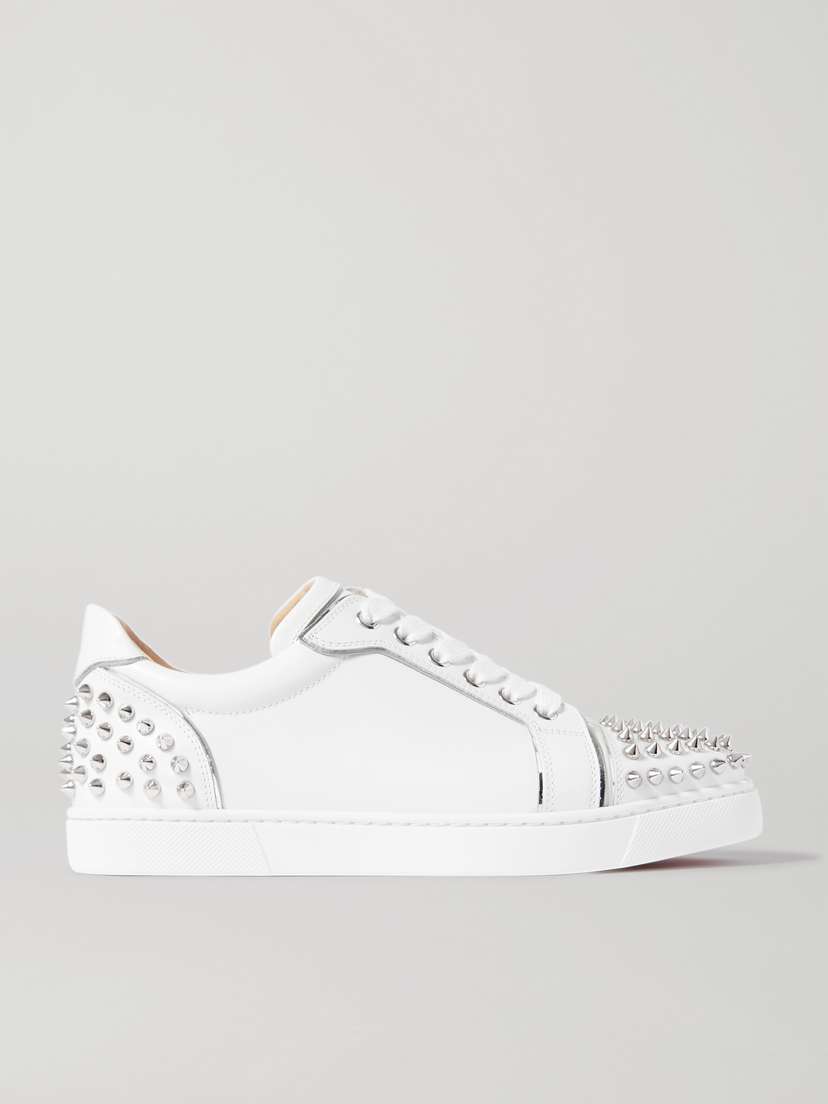 Christian Louboutin Vieira 2 Embellished Leather Sneakers