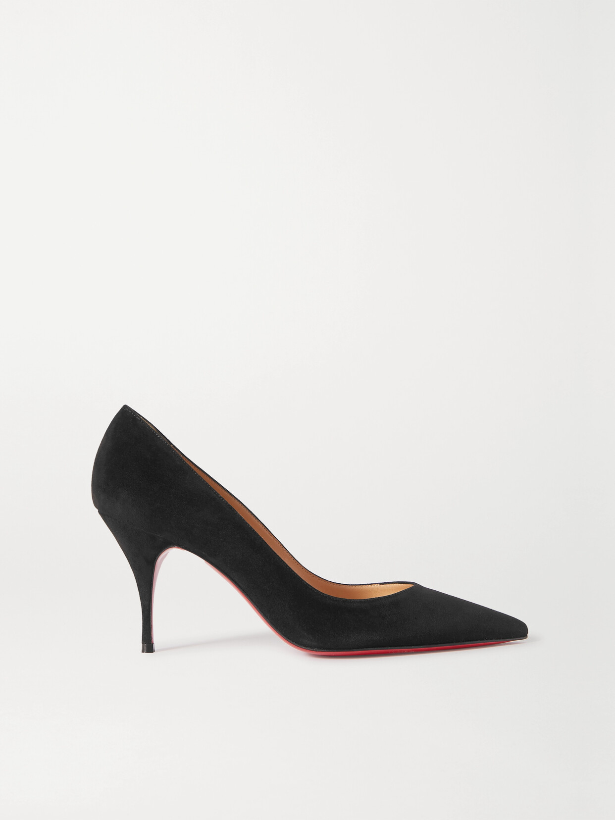 Shop Christian Louboutin Clare 80 Suede Pumps In Black