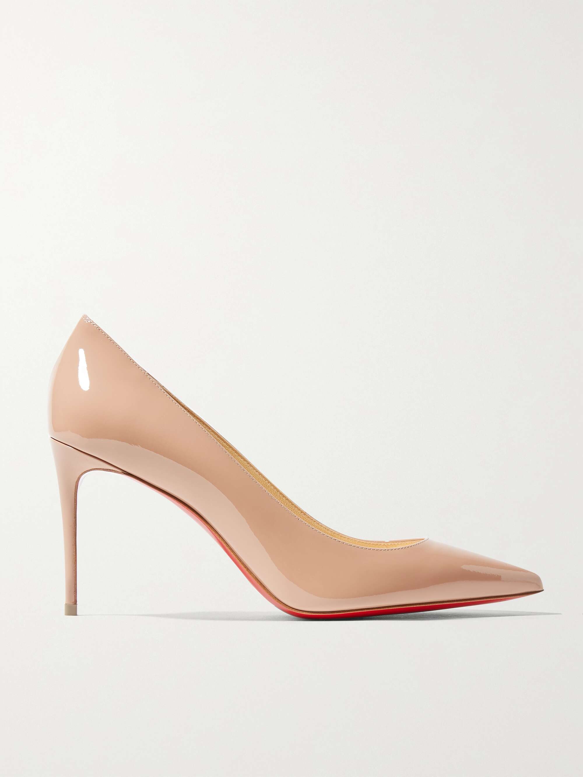 CHRISTIAN LOUBOUTIN Kate 85 patent-leather pumps | NET-A-PORTER