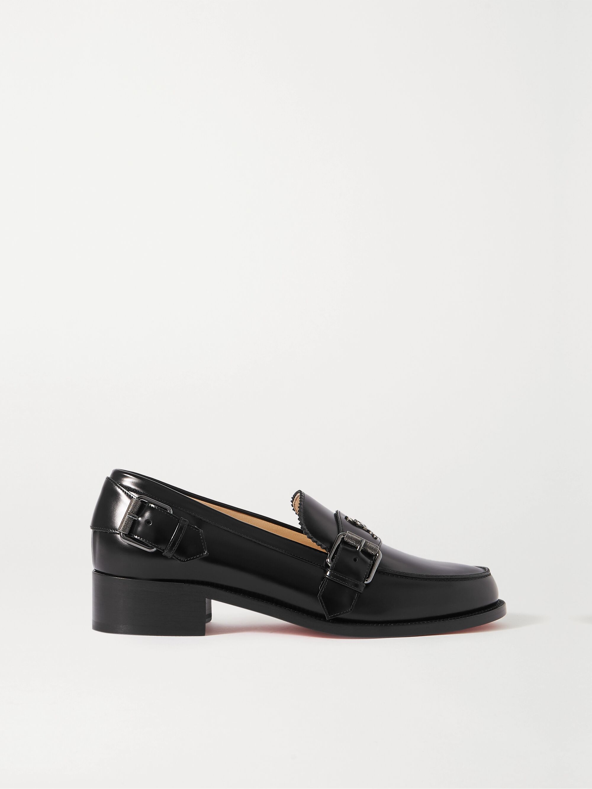 Mocassins en cuir à boucles et à logo Monmoc 40 Mocassins en cuir à boucles et à logo Monmoc 40