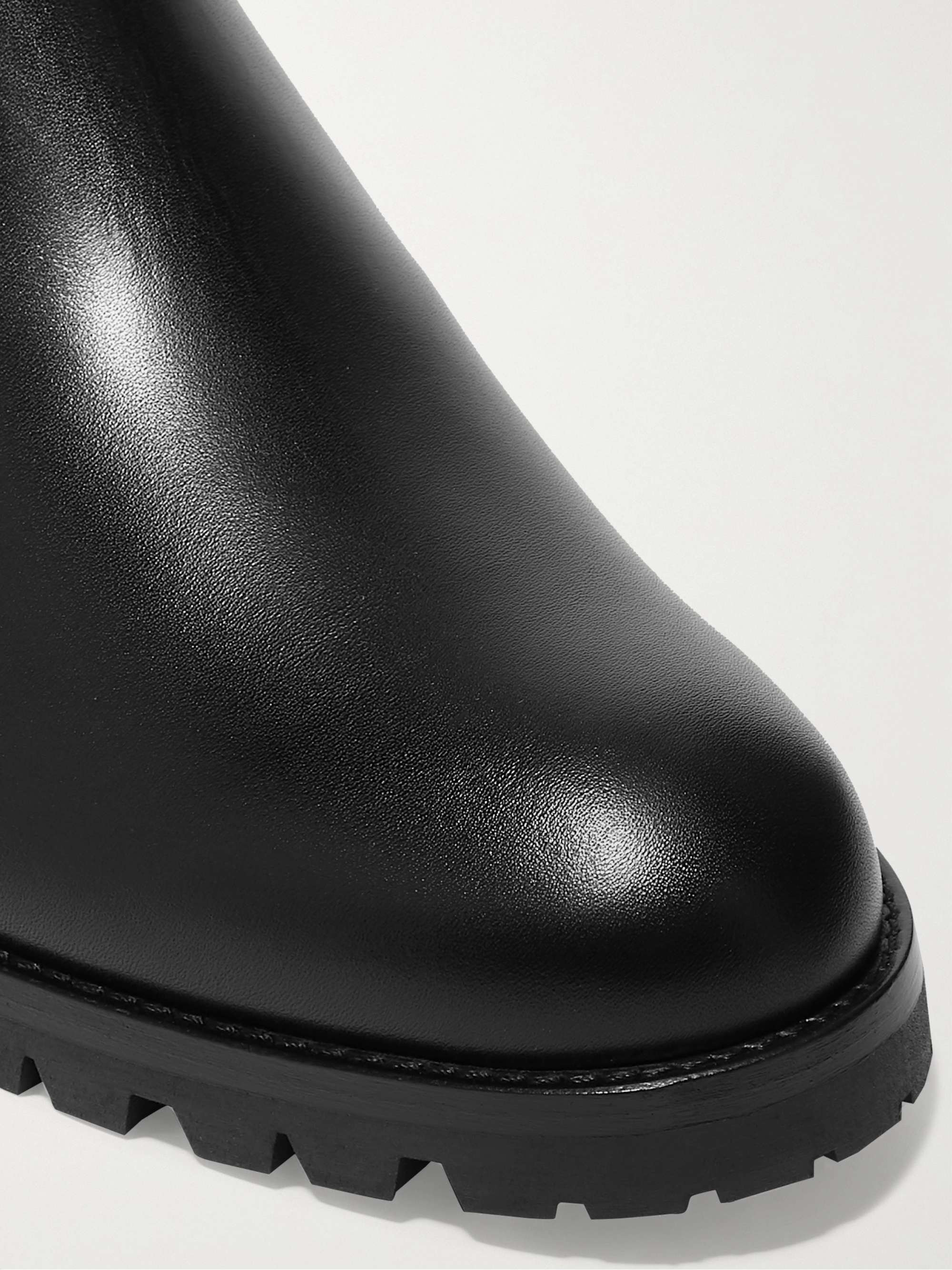 CHRISTIAN LOUBOUTIN Machcroche leather Chelsea boots