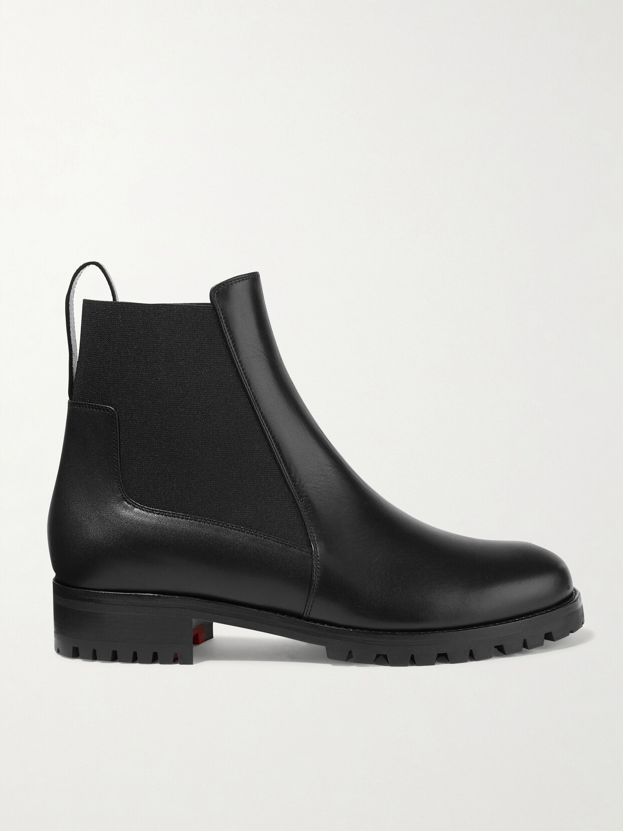 Christian Louboutin Machcroche Leather Chelsea Boots In Black